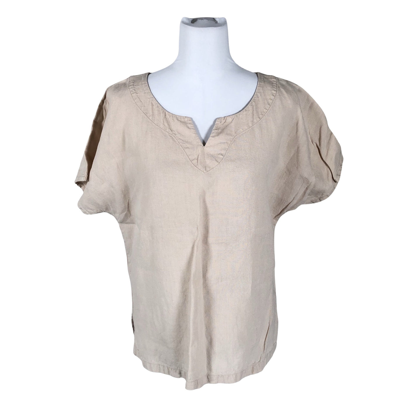 Unisex Nanso - Lühikeste käistega pluus, suurus 38 - Beige (1)