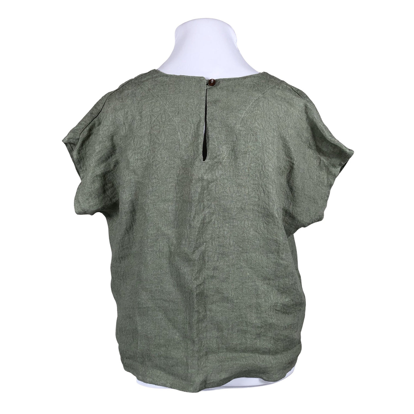 Unisex Nouki - Lühikeste käistega pluus, suurus 42 - Roheline (2)