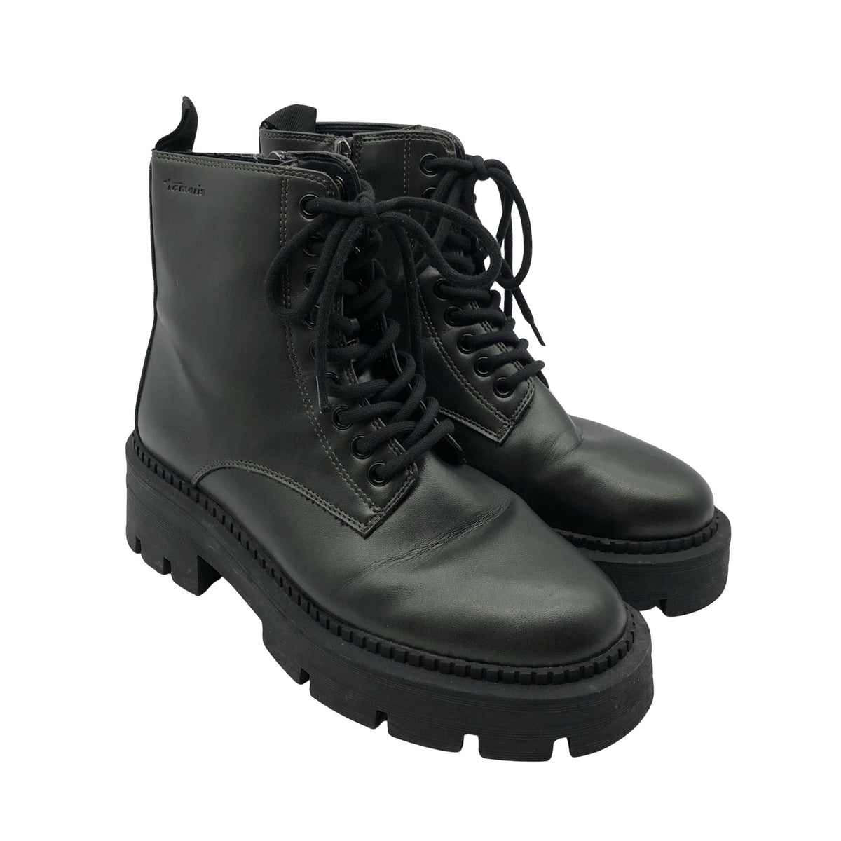 Unisex Tamaris - Nööridega saapad, suurus 39 - Roheline (2)