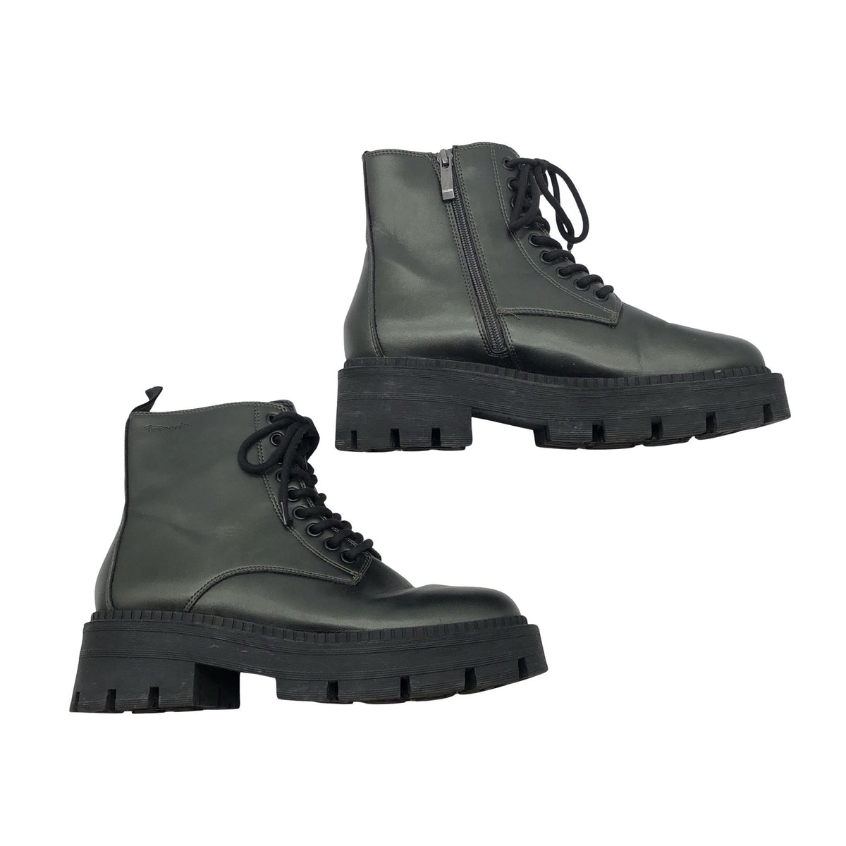 Unisex Tamaris - Nööridega saapad, suurus 39 - Roheline (1)