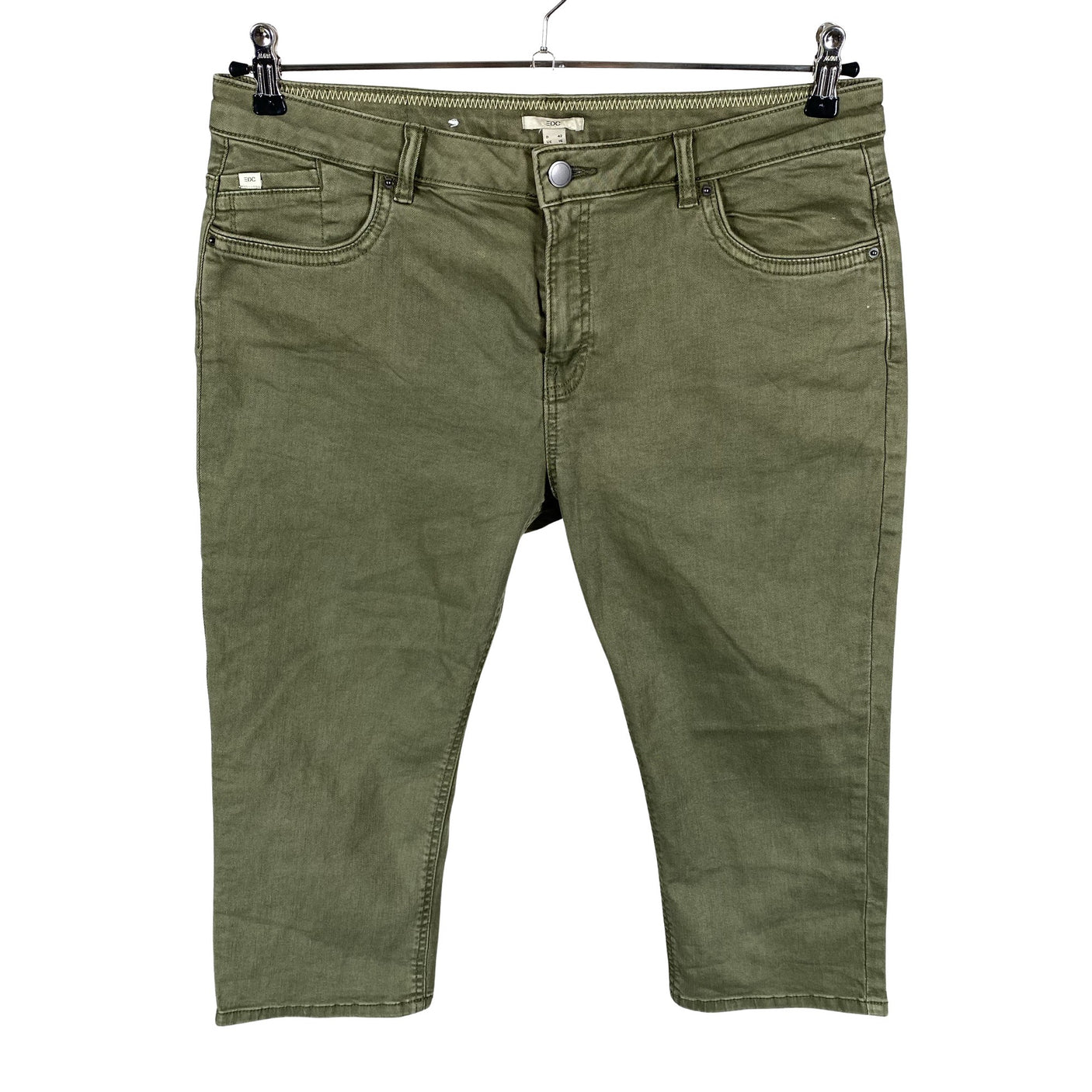 Unisex Esprit - Teksast poolpikad püksid, suurus 42 - Roheline (1)