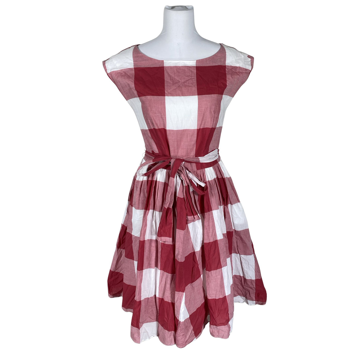 Unisex Laura Ashley - Mitteveniv kleit, suurus 38 - Veinipunane (1)