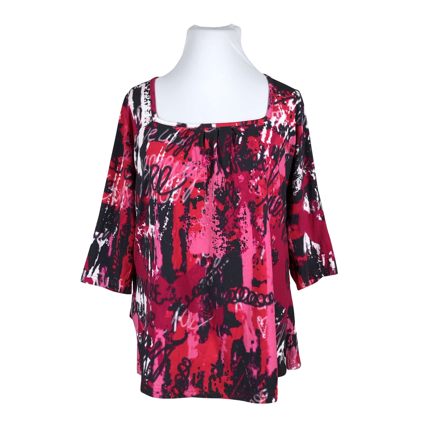 Unisex Ulla Popken - Trikotaažist pluus, suurus 42 - Roosa (1)