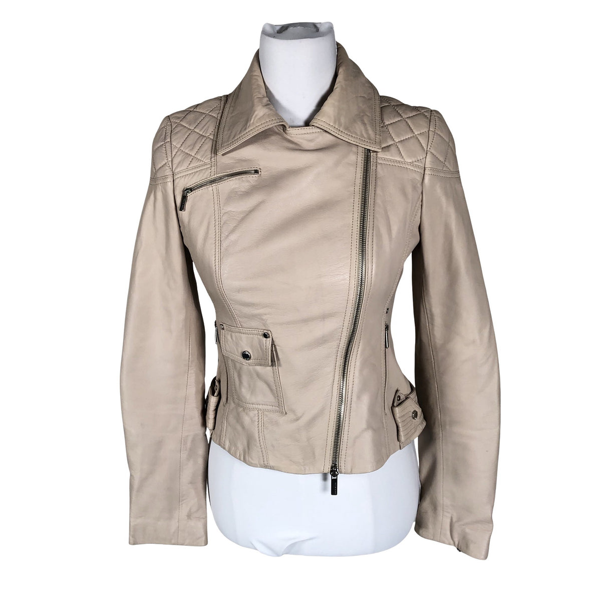Unisex Karen Millen - Nahktagi, suurus 36 - Beige (1)