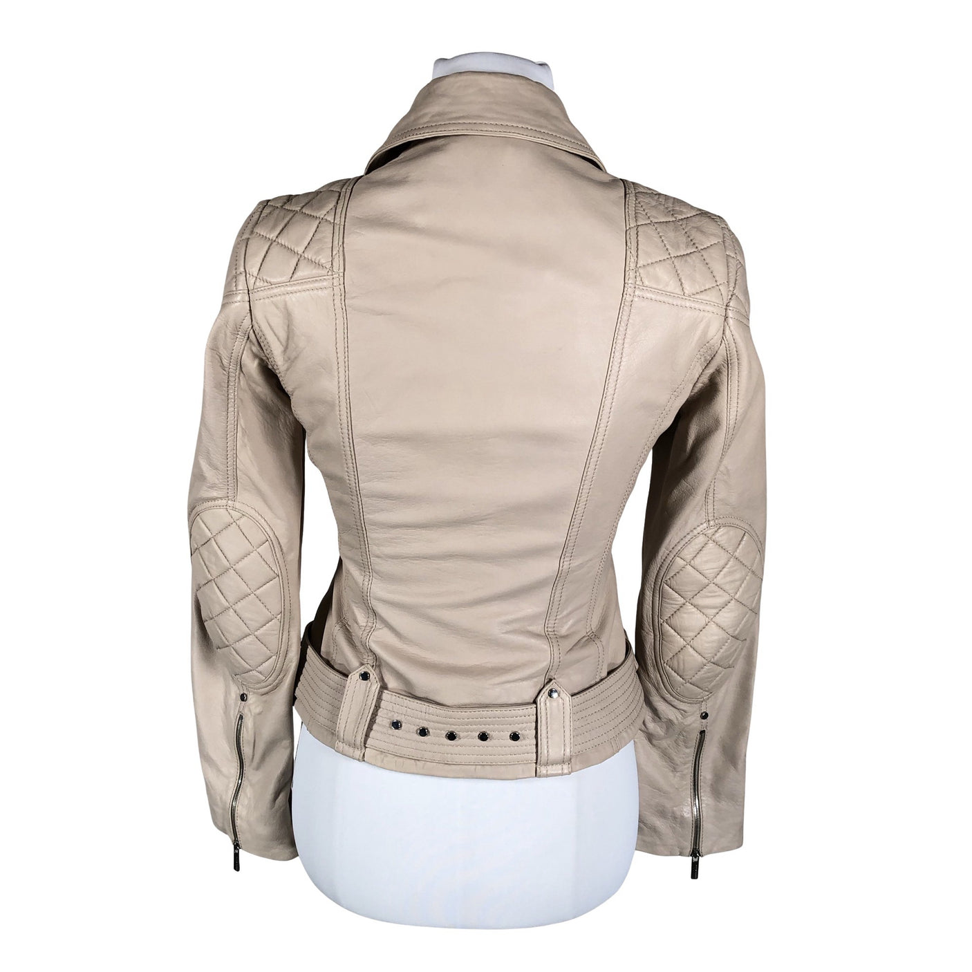 Unisex Karen Millen - Nahktagi, suurus 36 - Beige (2)