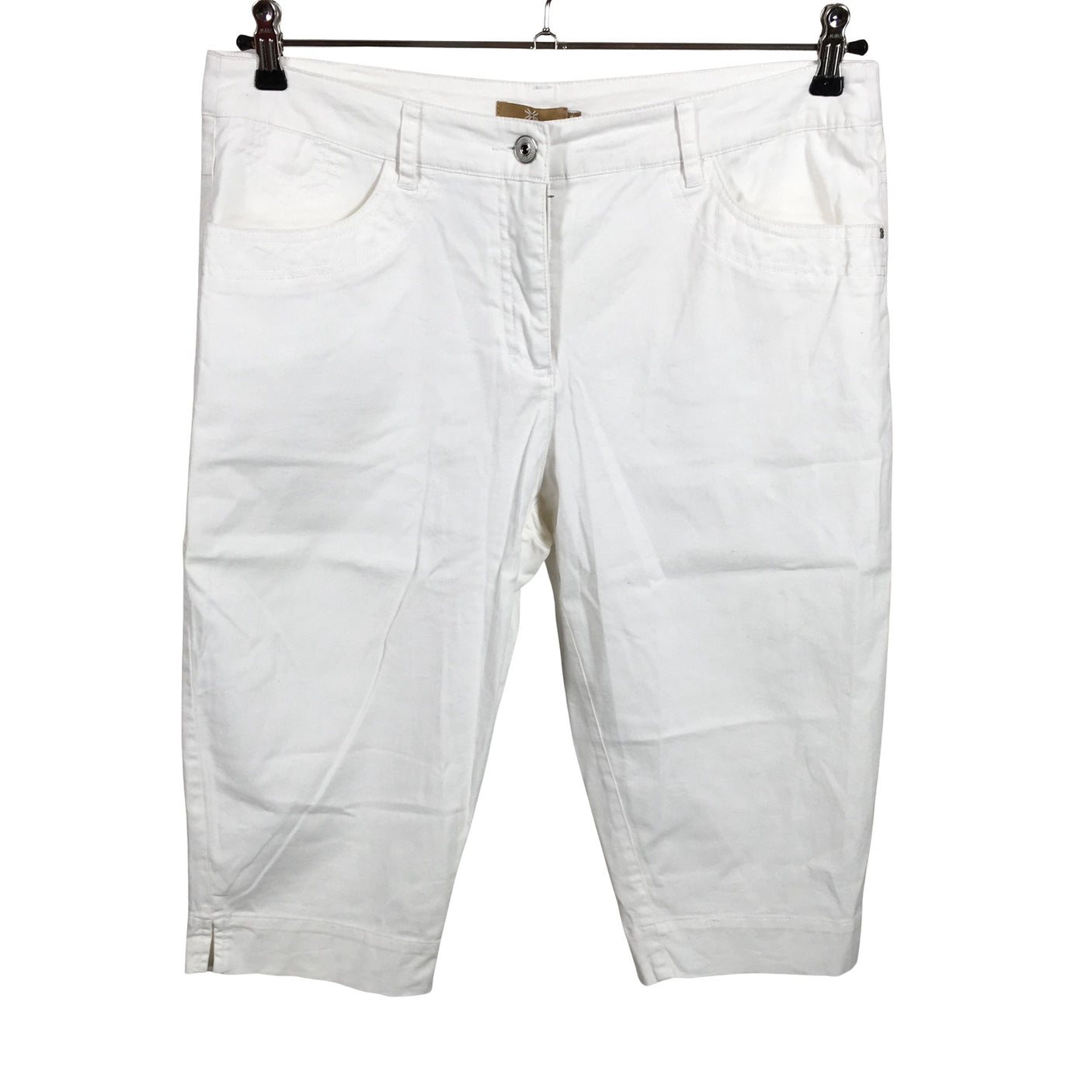 Unisex Aventura - Mittevenivad poolpikad püksid, suurus 42 - Valge (1)