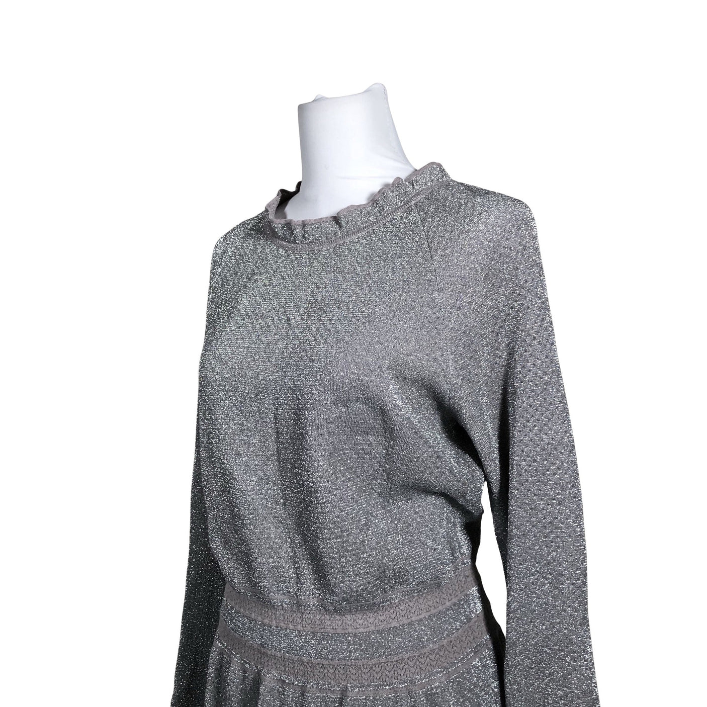 Unisex Tory Burch - Kootud kleit, suurus 40 - Hõbe (2)