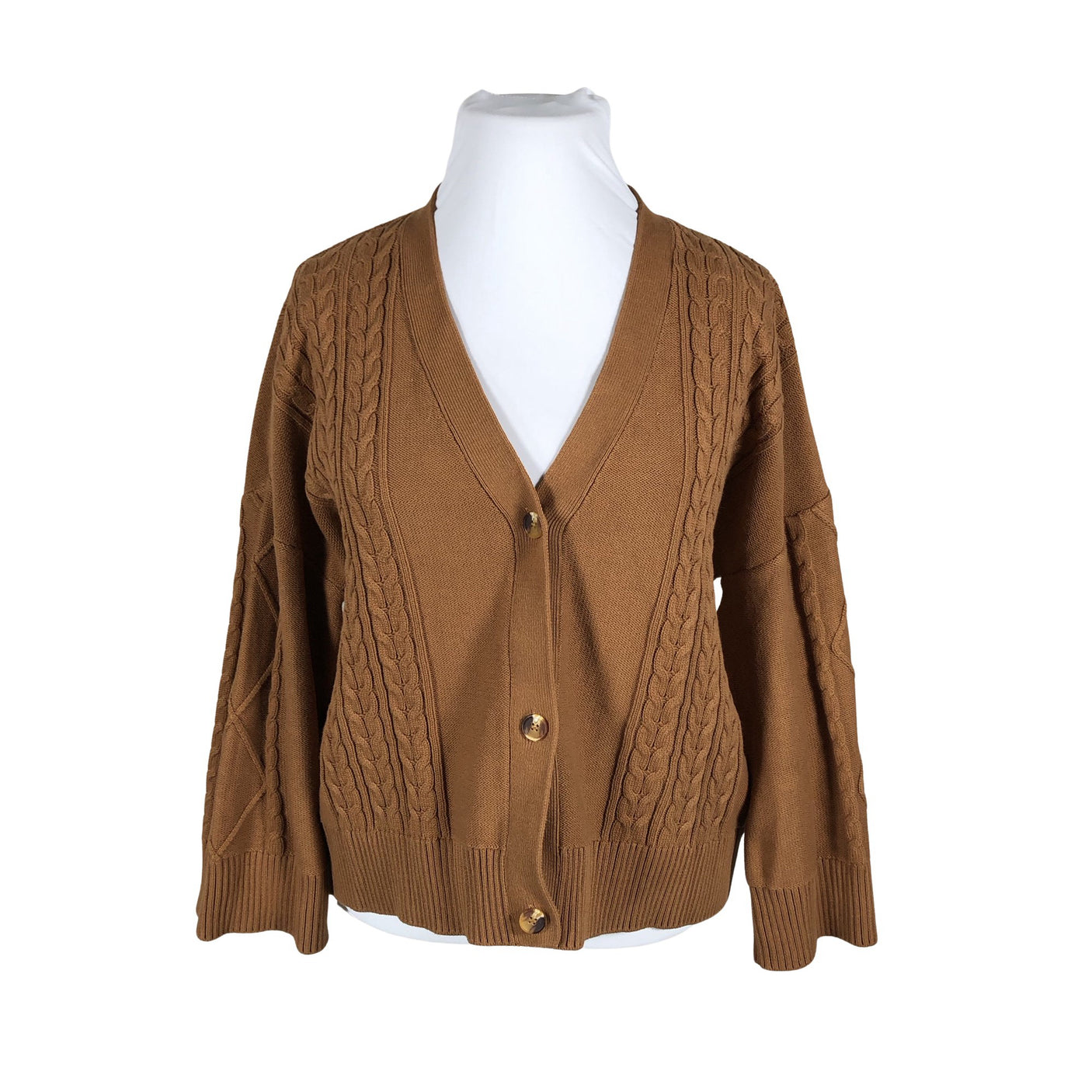 Unisex Nanso - Kardigan, suurus 44 - Pruun (1)