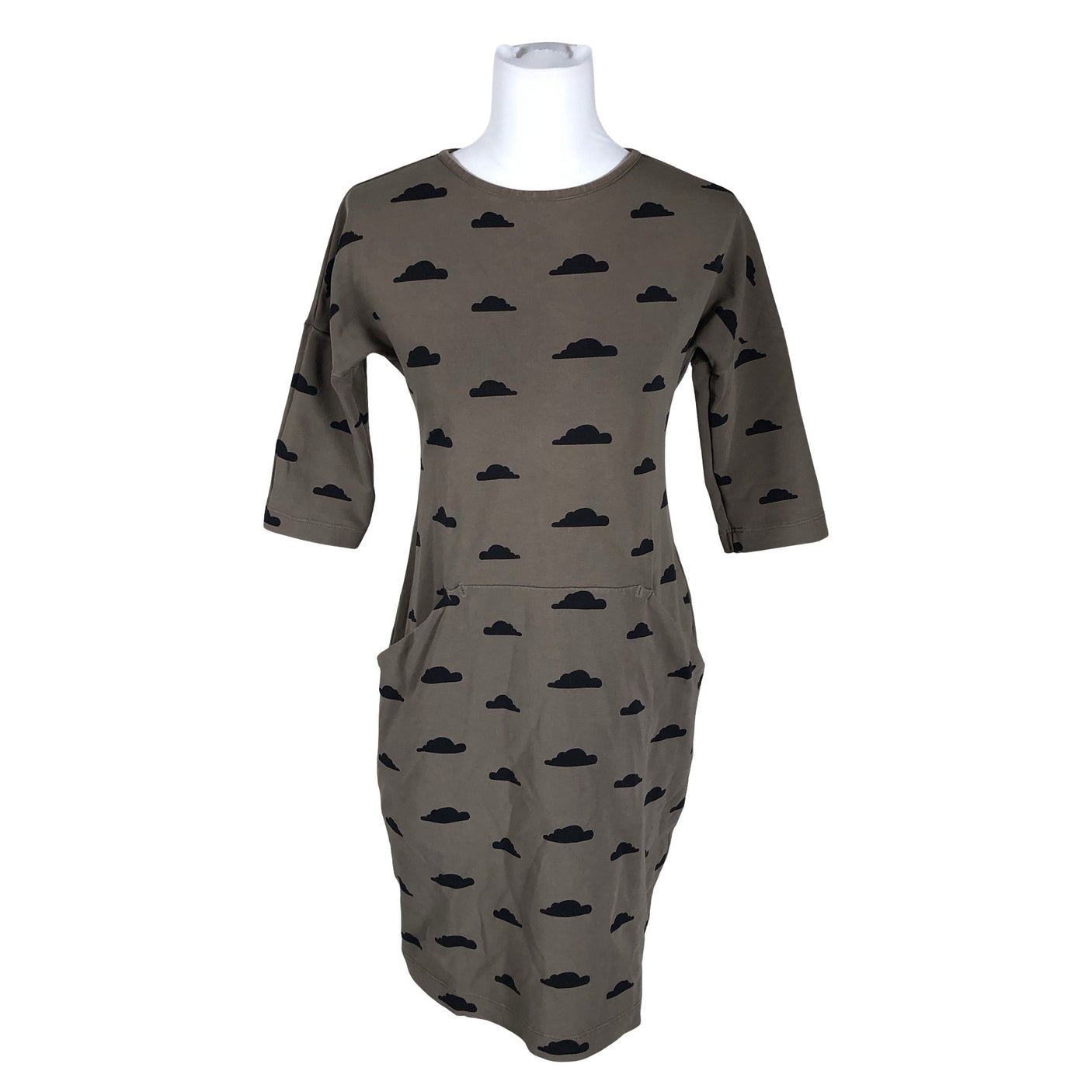 Unisex Handmade - Dressikangast kleit, suurus 36 - Roheline (1)