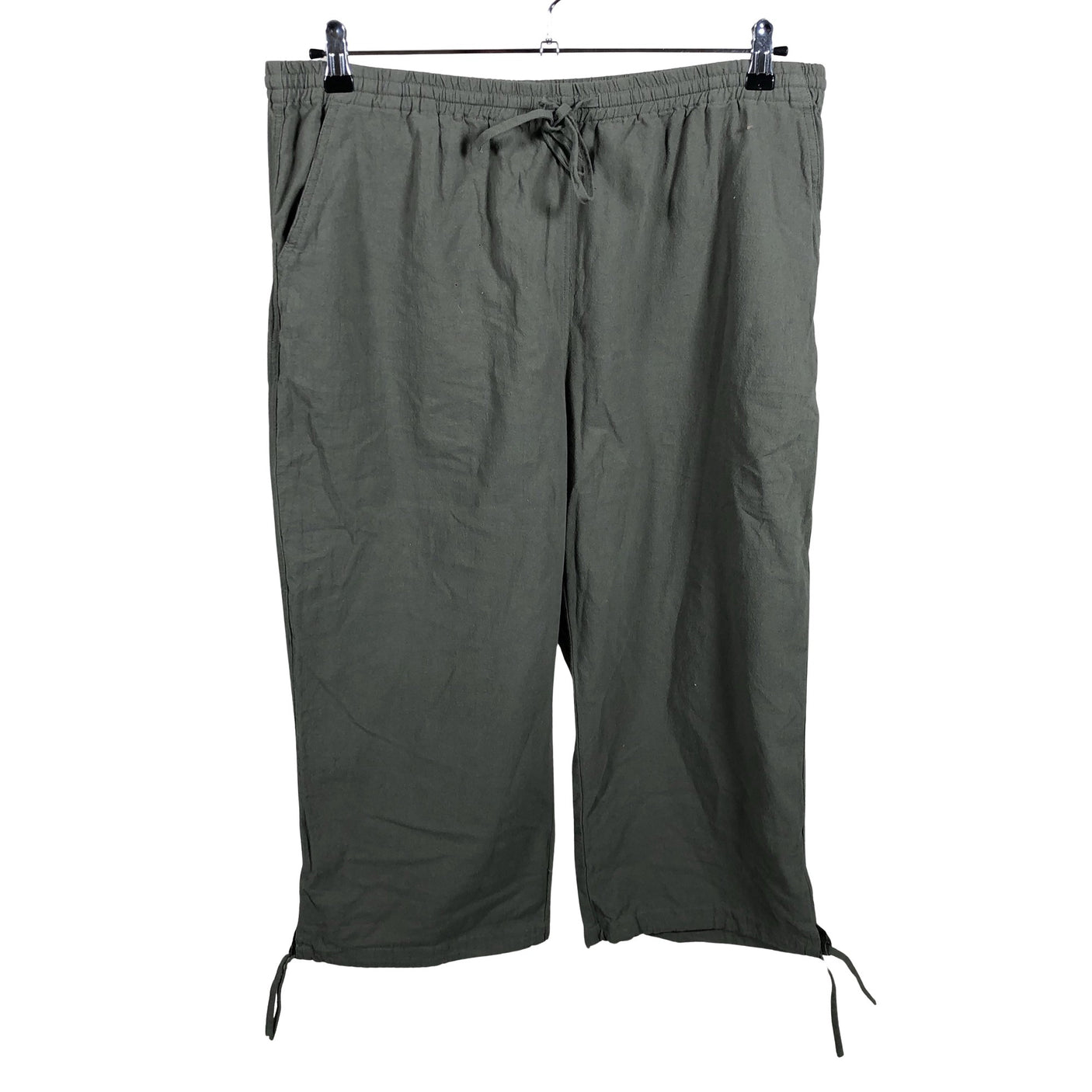 Unisex Soyaconcept - Mittevenivad poolpikad püksid, suurus 44 - Roheline (1)
