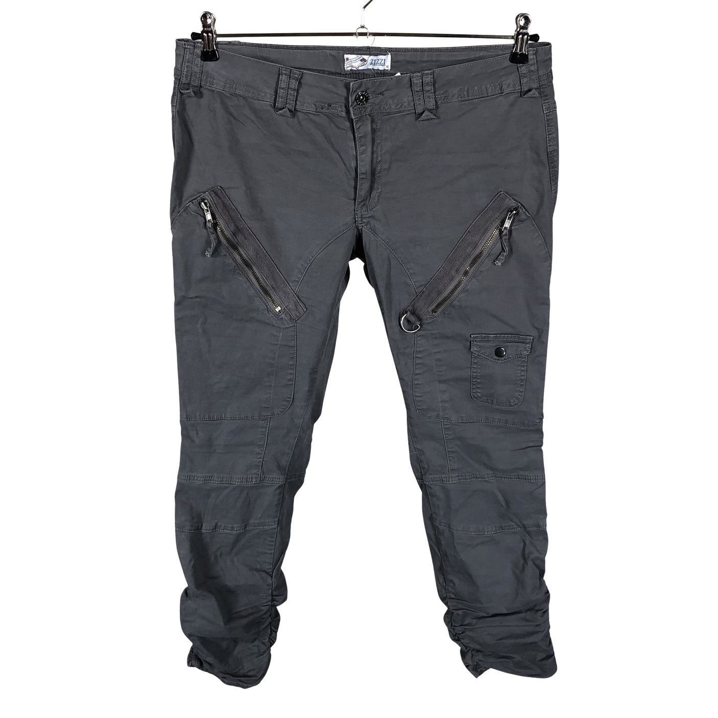 Unisex Zizzi - Mittevenivad püksid, suurus 42 - Hall (1)