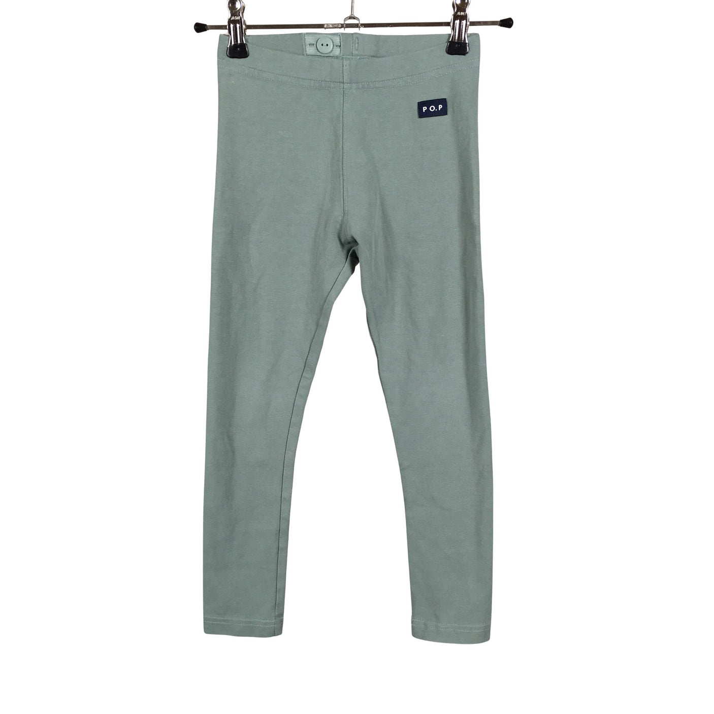 Unisex Polarn O. Pyret - Trikotaažist püksid, suurus 110 - 116 - Roheline (1)