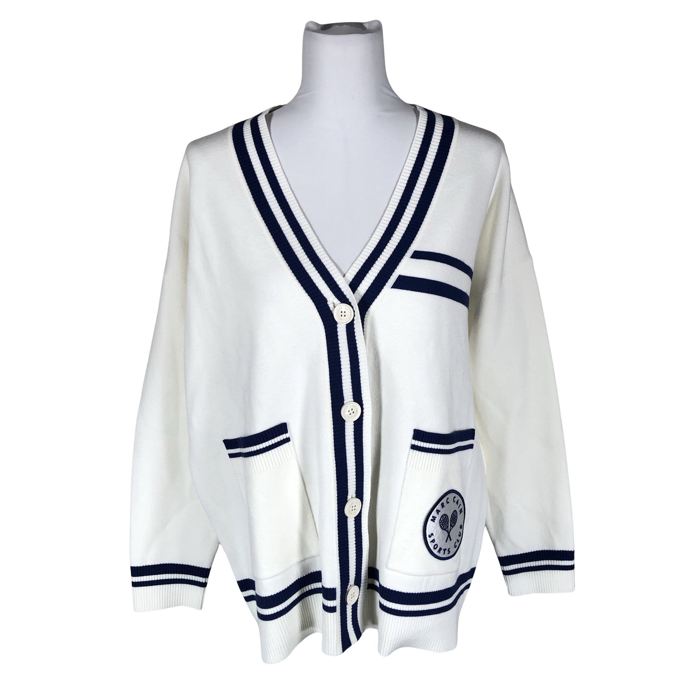 Unisex Marc Cain - Kardigan, suurus 40 - Valge (1)