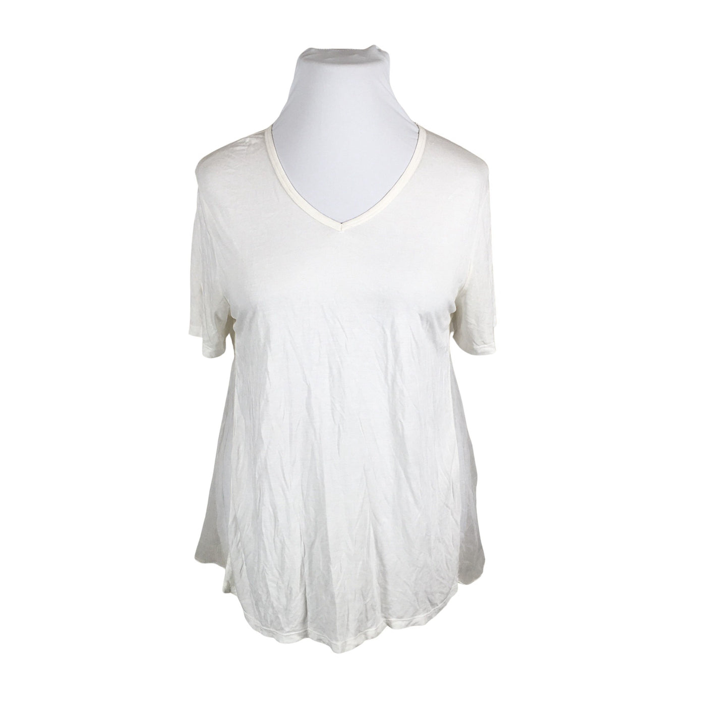 Unisex Nü - Lühikeste käistega pluus, suurus 42 - Valge (1)