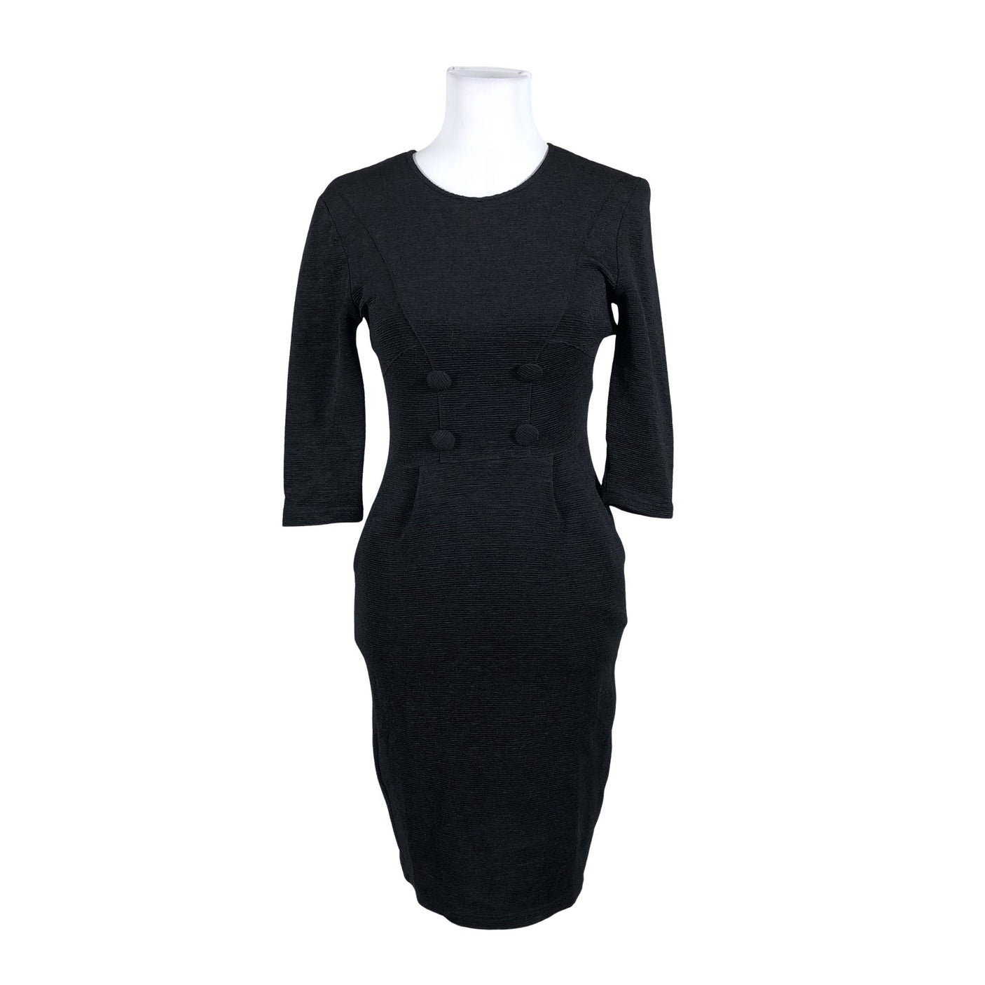 Unisex Tazzia - Trikotaažist kleit, suurus 34 - Must (1)