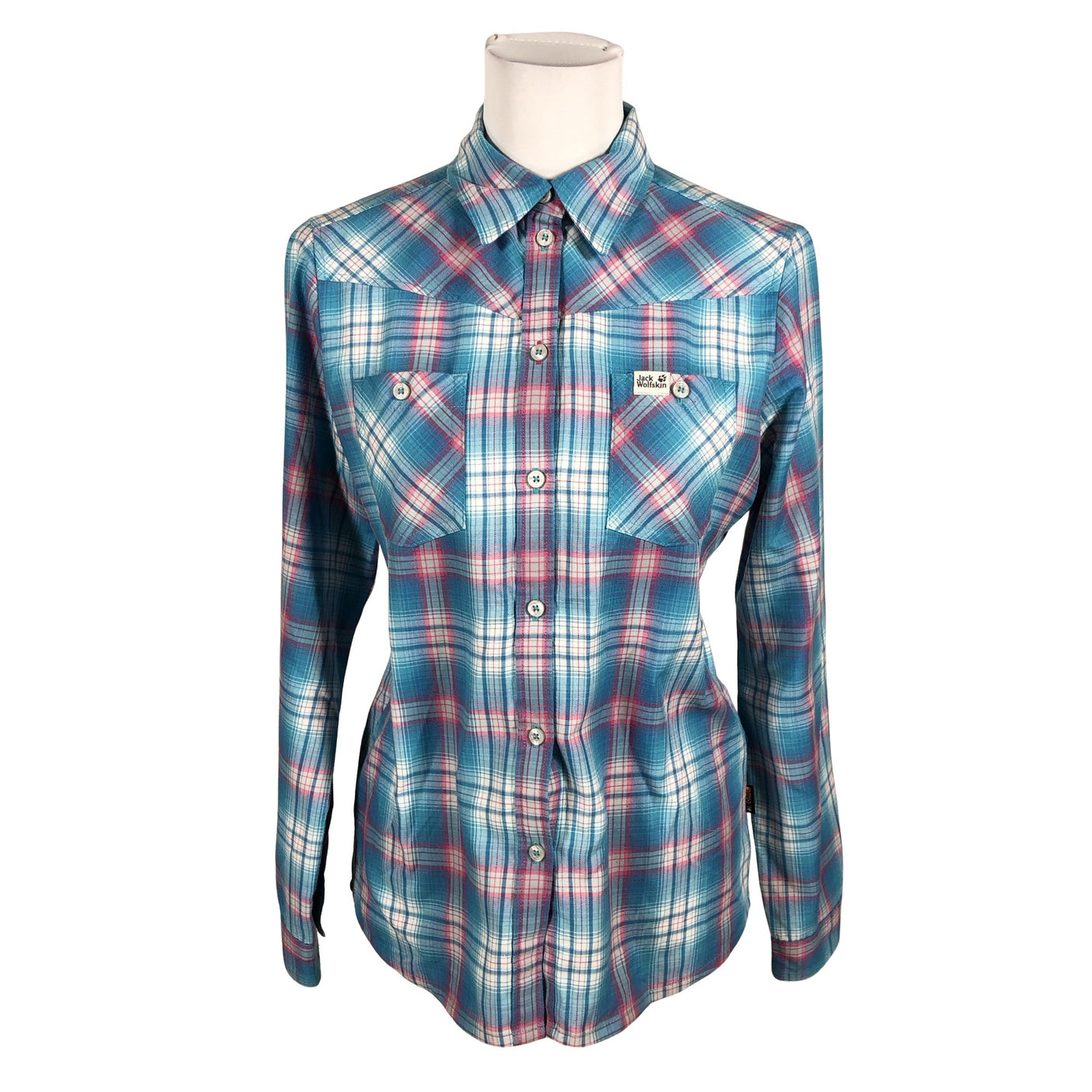 Unisex Jack Wolfskin - Flanellsärk, suurus 36 - Türkiis (1)
