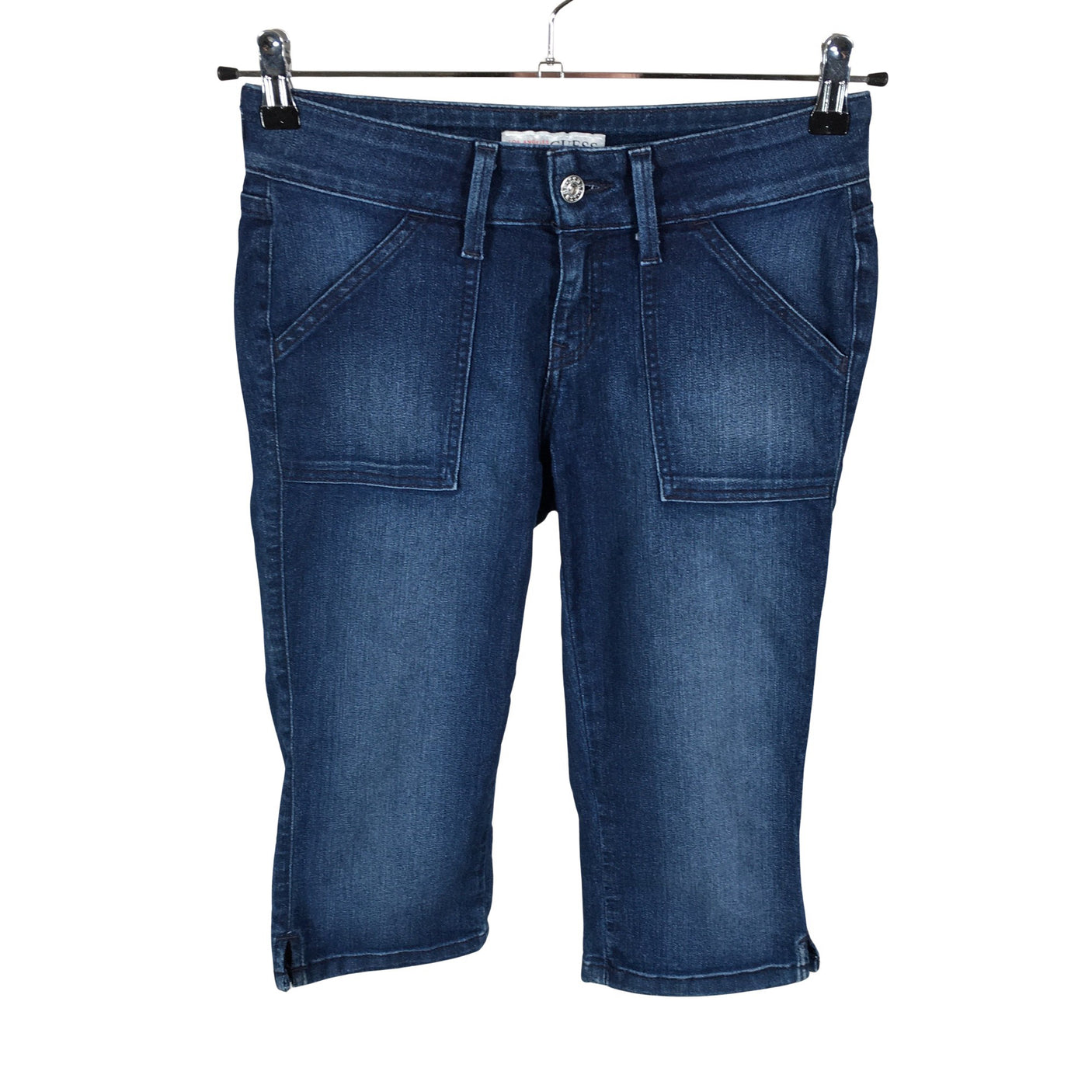 Unisex Guess - Teksast poolpikad püksid, suurus 36 - Sinine (1)