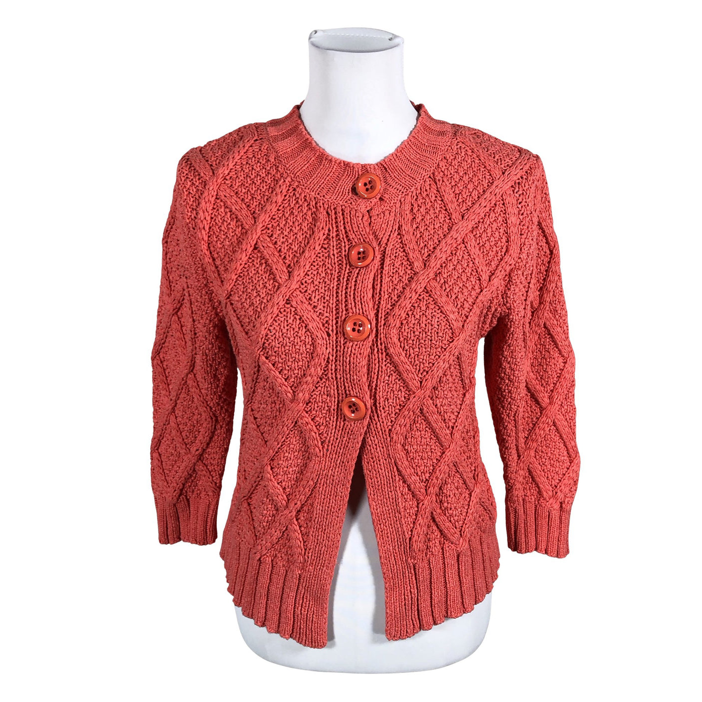 Unisex Olsen - Kardigan, suurus 36 - Oranž (1)