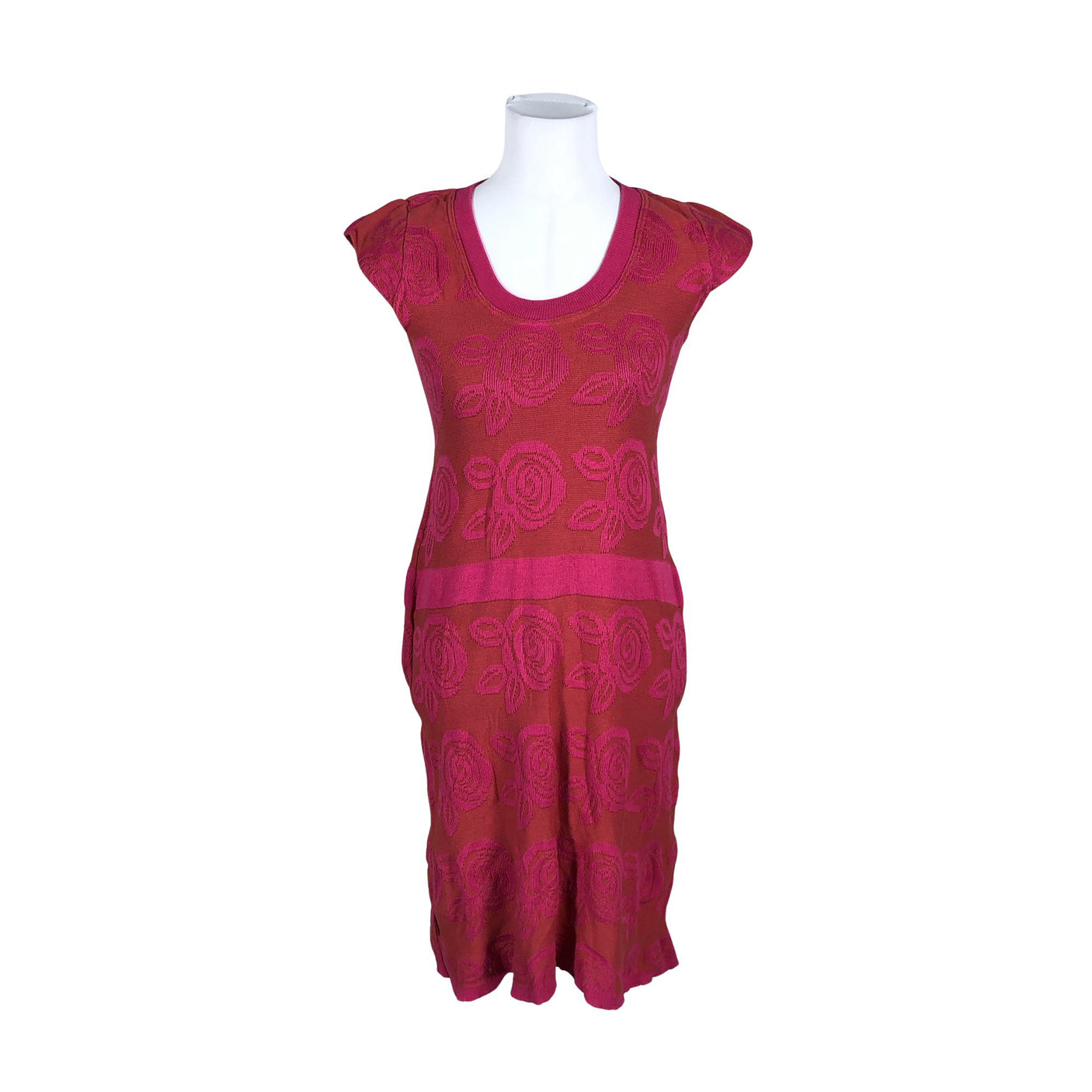 Unisex Kaino - Kootud kleit, suurus 36 - Roosa (1)