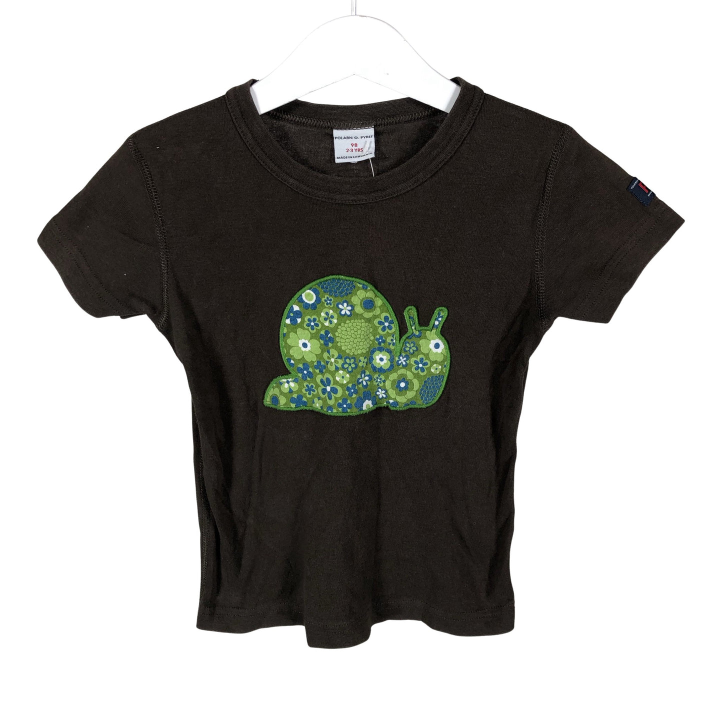 Unisex Polarn O. Pyret - T-särk, suurus 92 - 98 - Pruun (1)