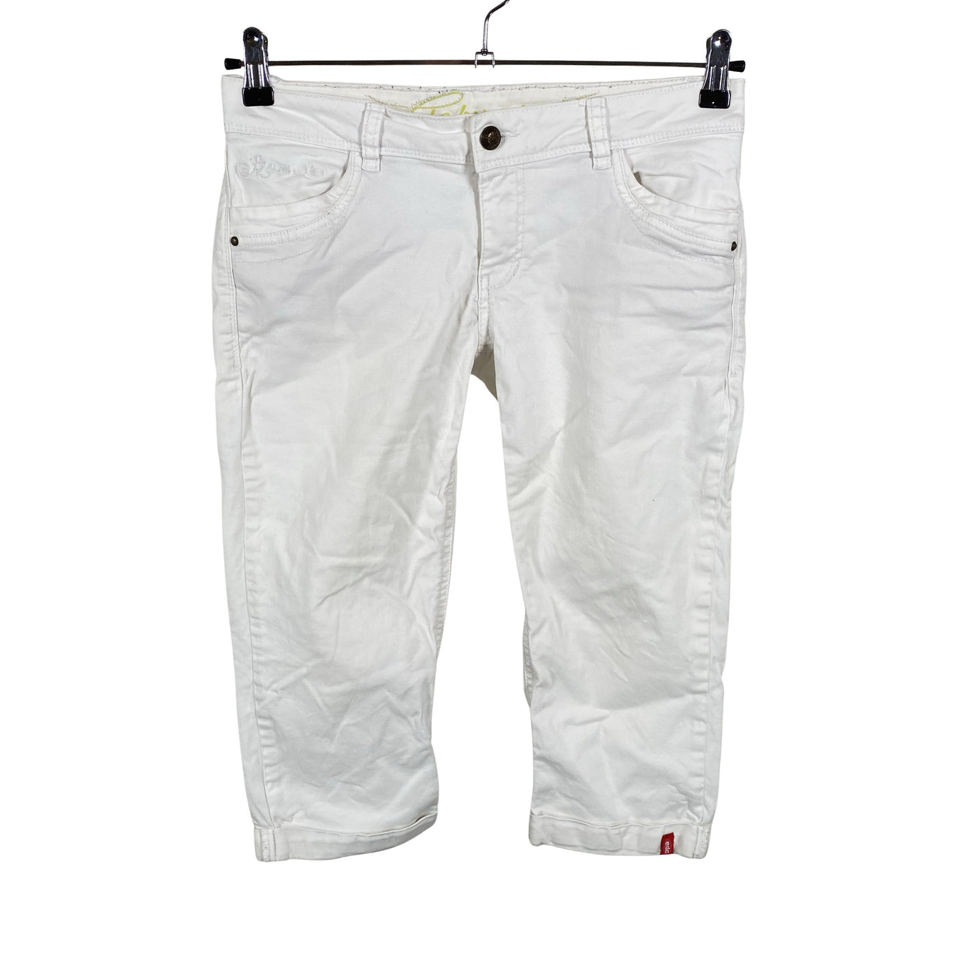 Unisex Esprit - Mittevenivad poolpikad püksid, suurus 38 - Valge (1)