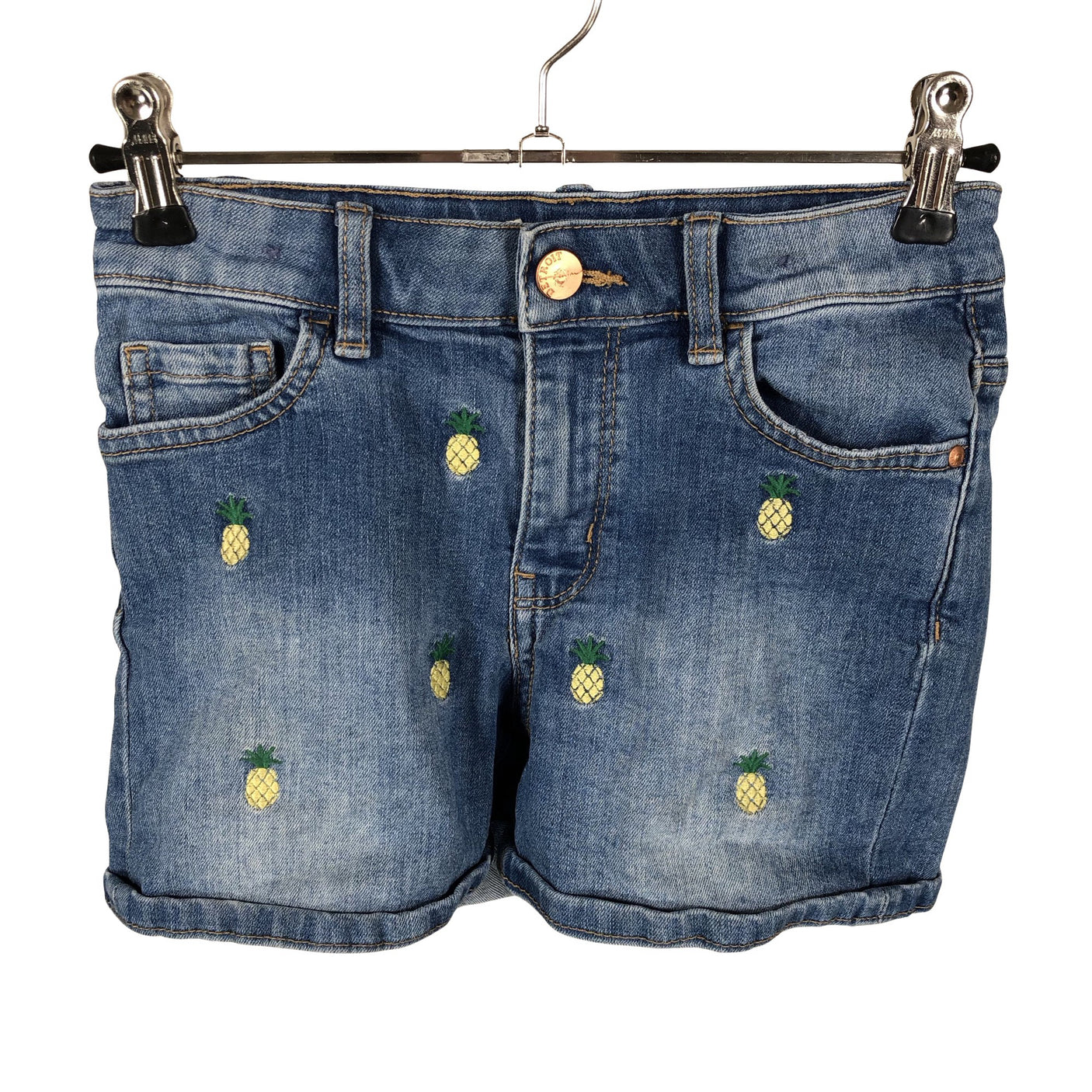 Unisex Lindex - Teksast lühikesed püksid, suurus 128 - 134 - Sinine (1)