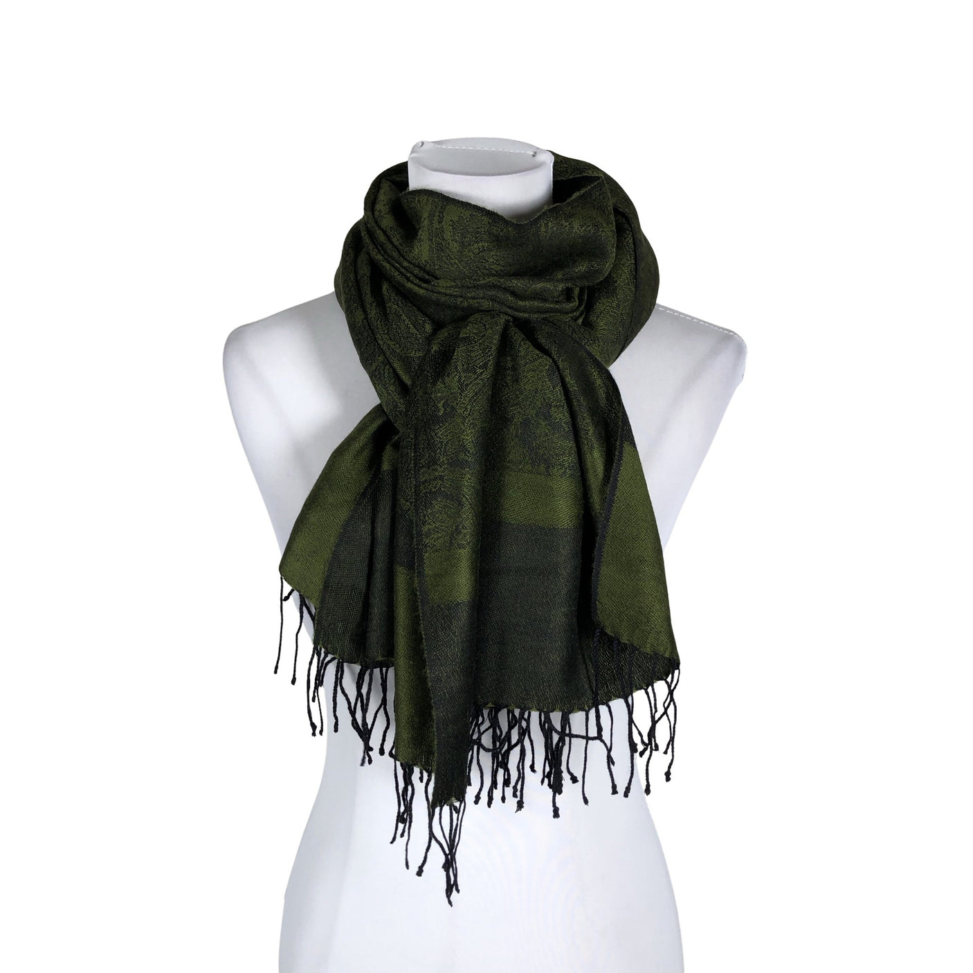Unisex Pashmina - Õhuke sall, suurus Maxi - Roheline (1)