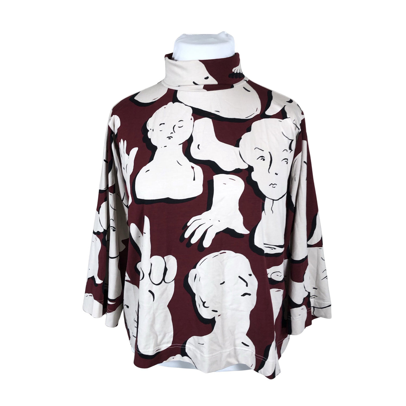 Unisex Papu - Trikotaažist pluus, suurus 42 - Veinipunane (1)