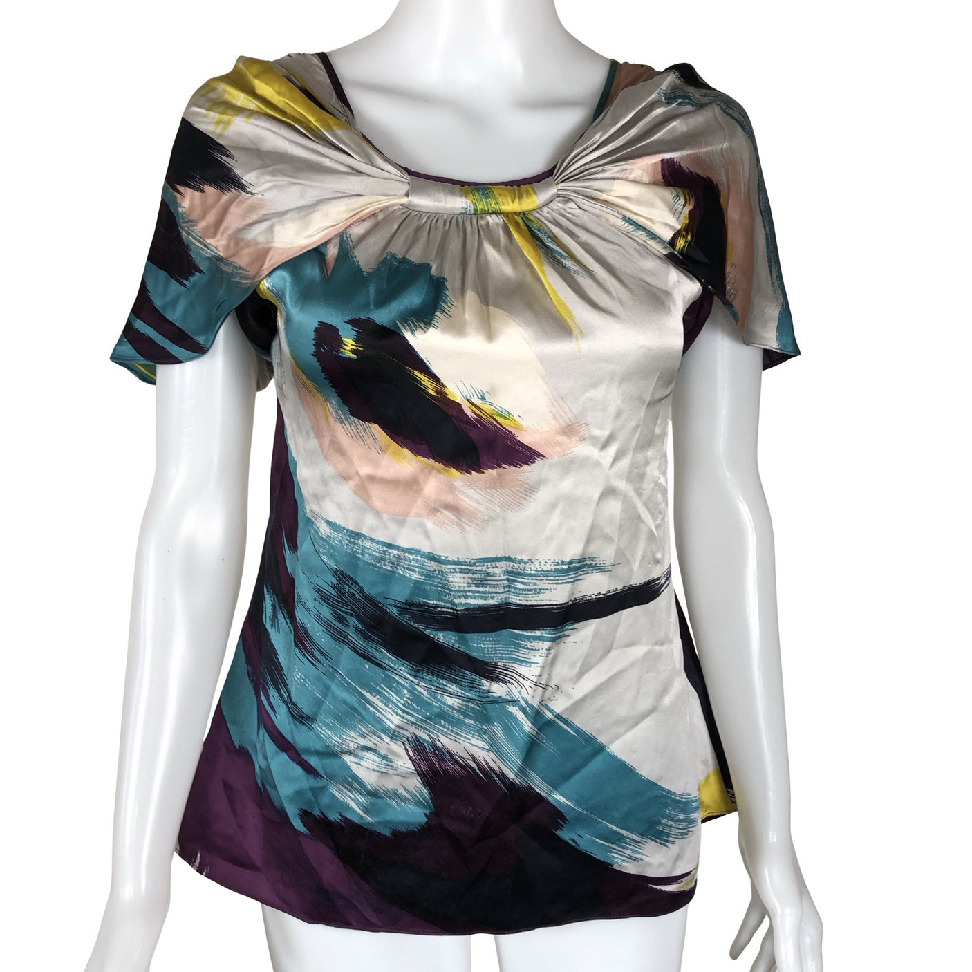 Unisex Ted Baker - Lühikeste käistega pluus, suurus 36 - Hall (1)