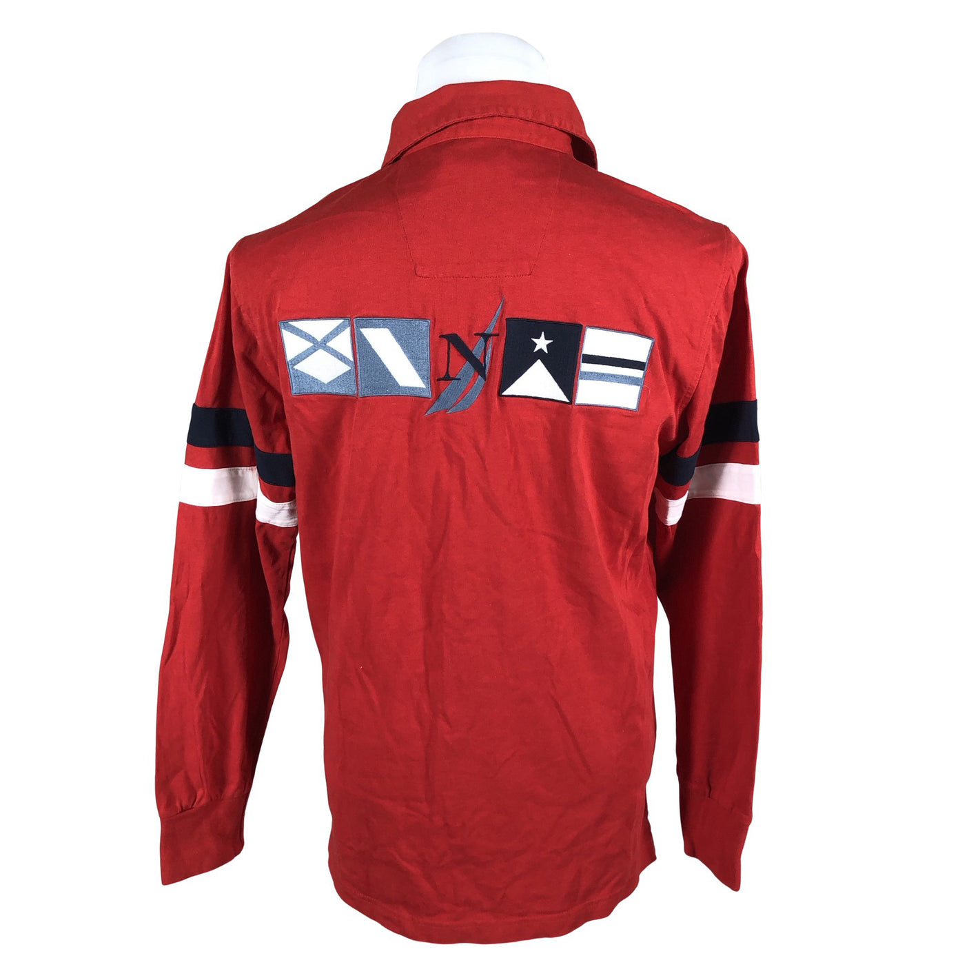 Unisex Nautica - Trikotaažist pluus, suurus M - Punane (2)