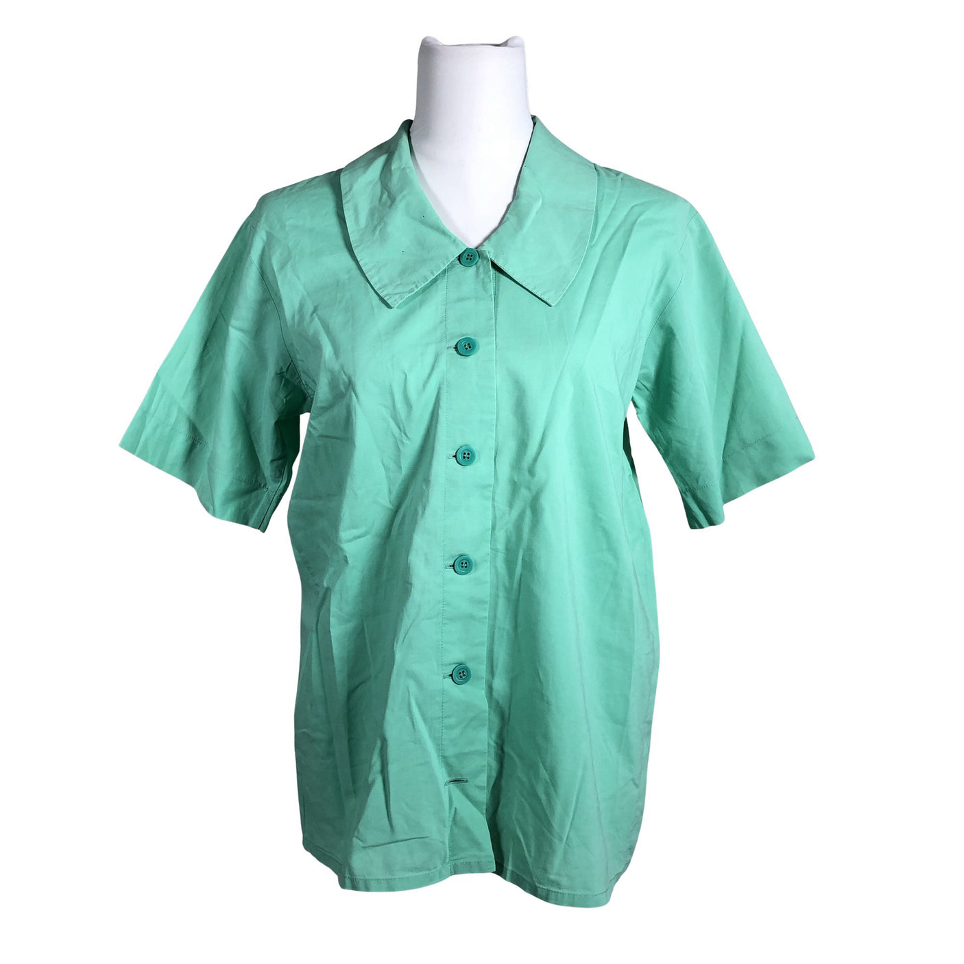 Unisex Marimekko - Lühikeste käistega pluus, suurus 36 - Roheline (1)