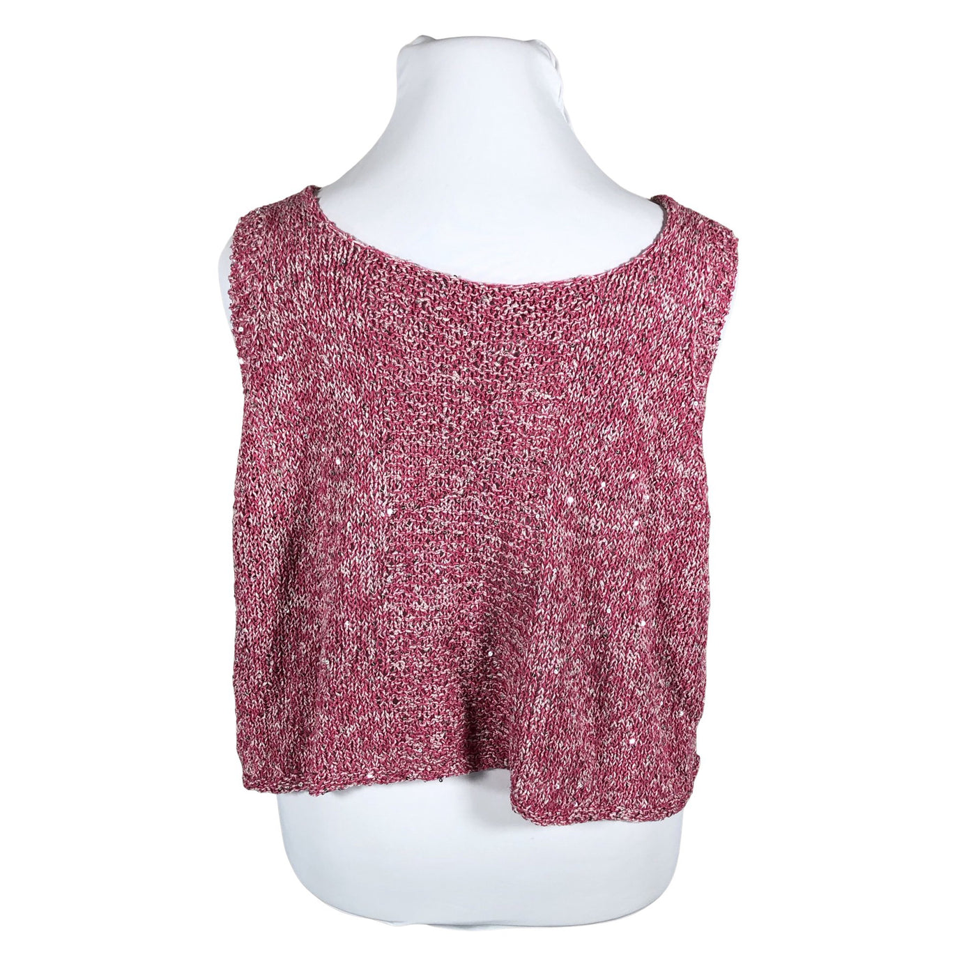 Unisex Handmade - Kootud vest, suurus 46 - Roosa (2)