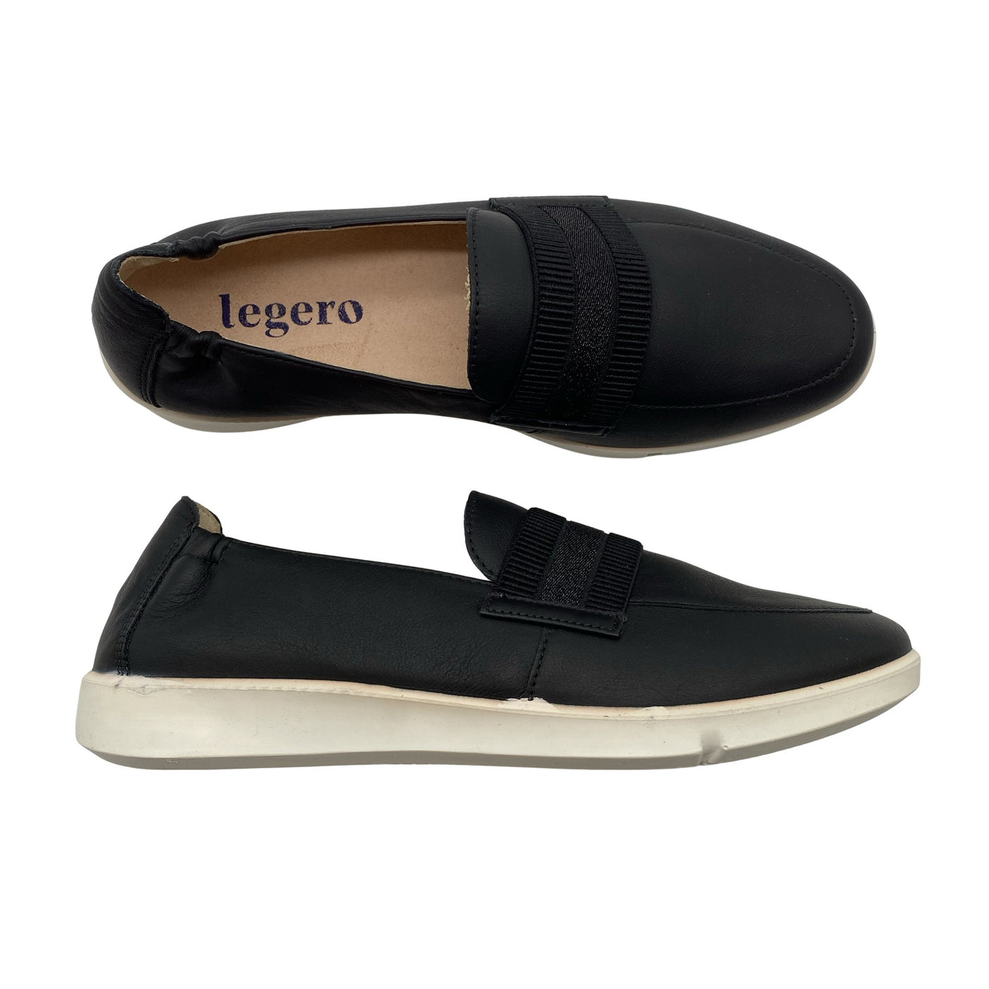 Unisex Legero - Mokassiinid, suurus 39 - Must (1)