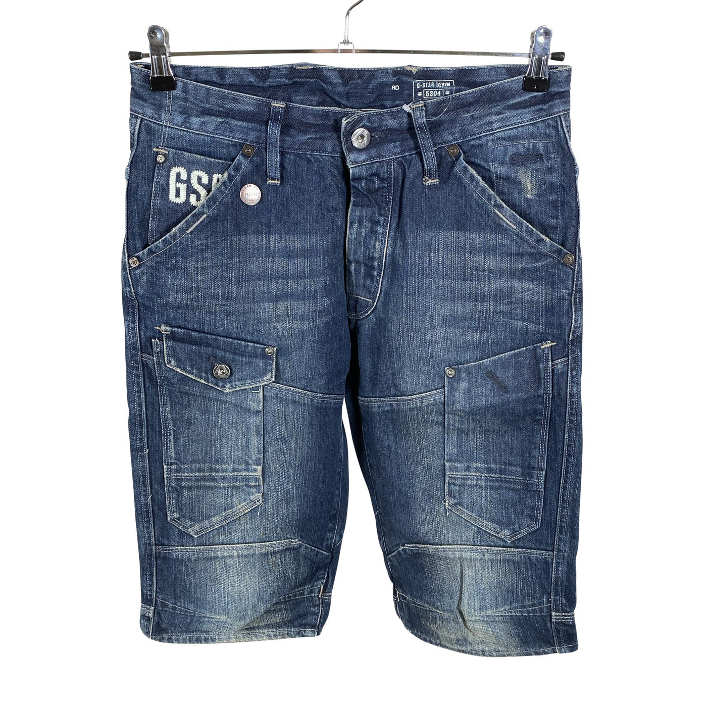 Unisex G-star - Teksast lühikesed püksid, suurus W31 - Sinine (1)