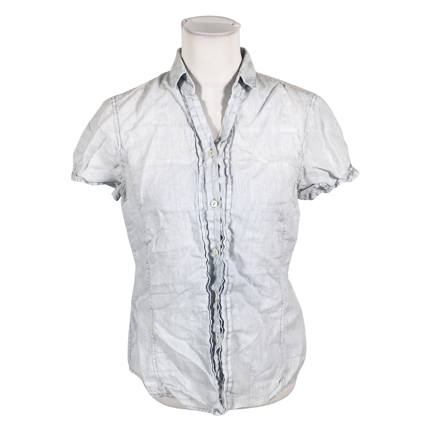 Unisex Marc O'Polo - Lühikeste käistega pluus, suurus 38 - Helesinine (1)
