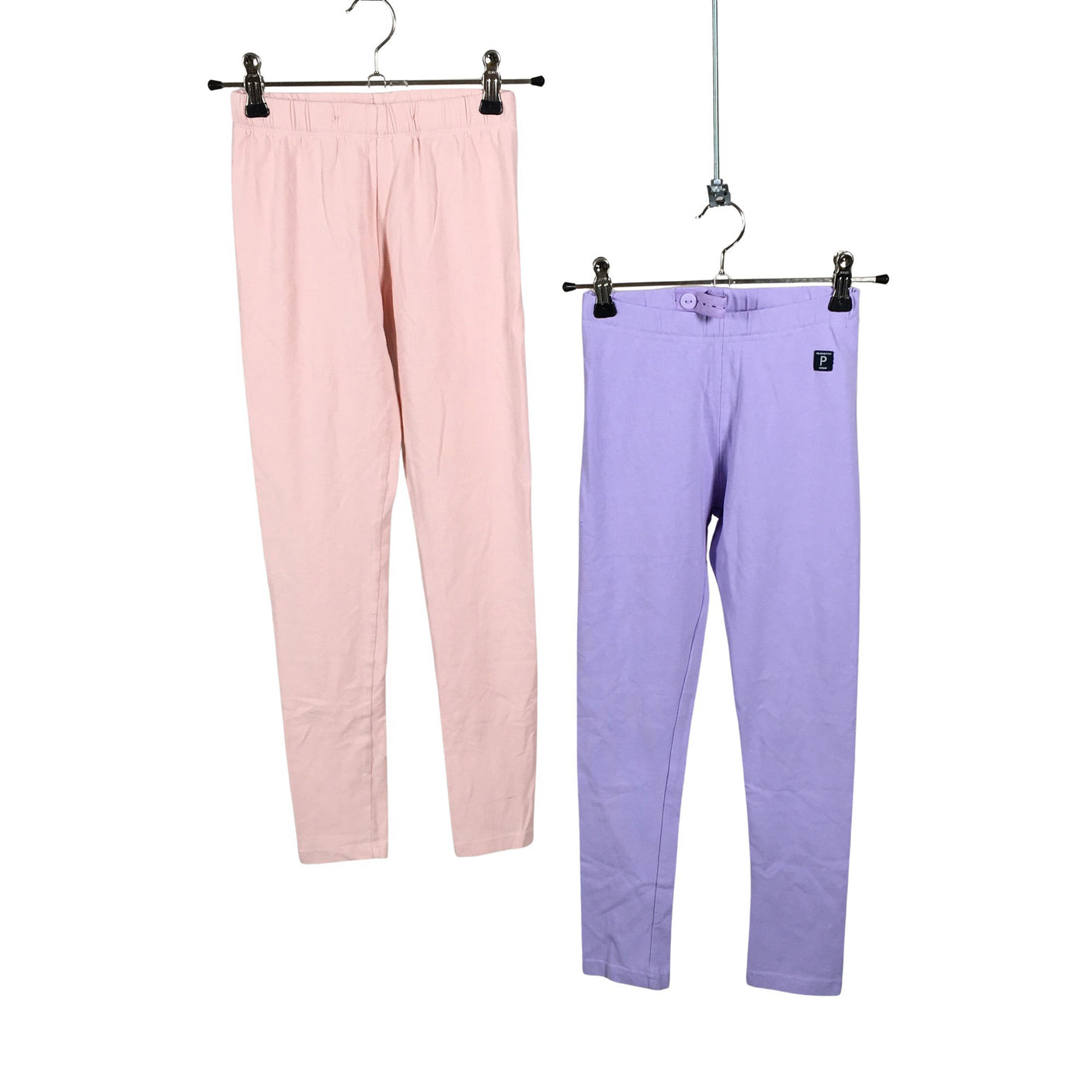 Unisex Lindex - Trikotaažist püksid, suurus 128 - 134 - Heleroosa (1)