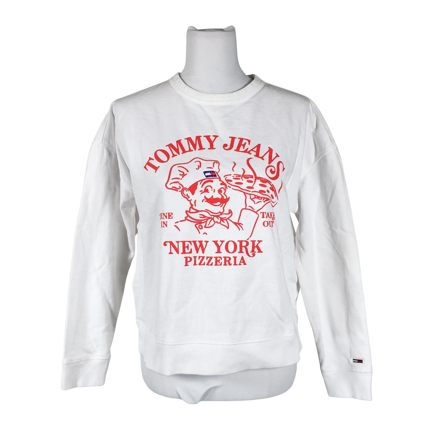 Unisex Tommy Jeans (Tommy Hilfiger) - Dressikangast pluus, suurus 38 - Valge (1)