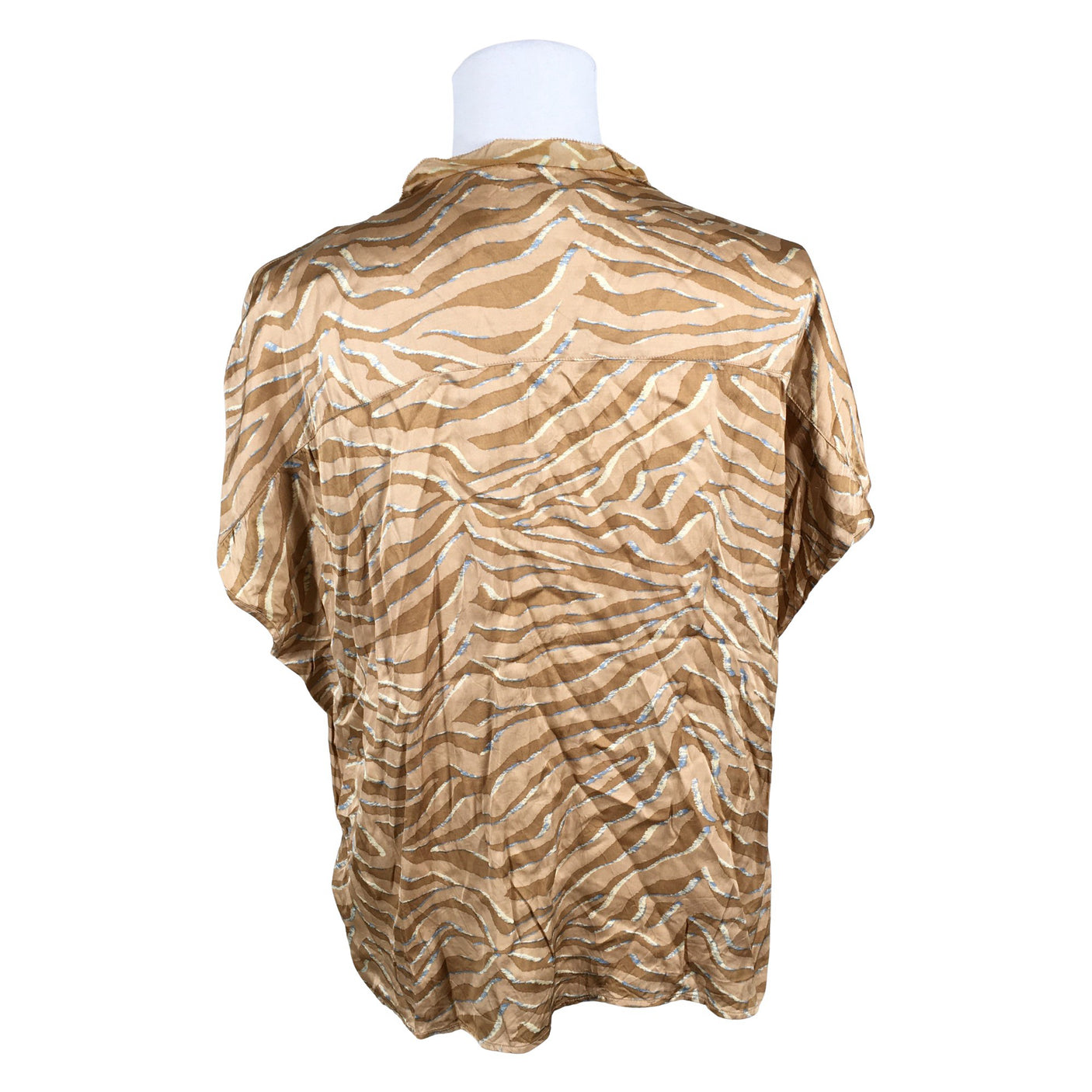Unisex Mos Mosh - Lühikeste käistega pluus, suurus 40 - Beige (2)