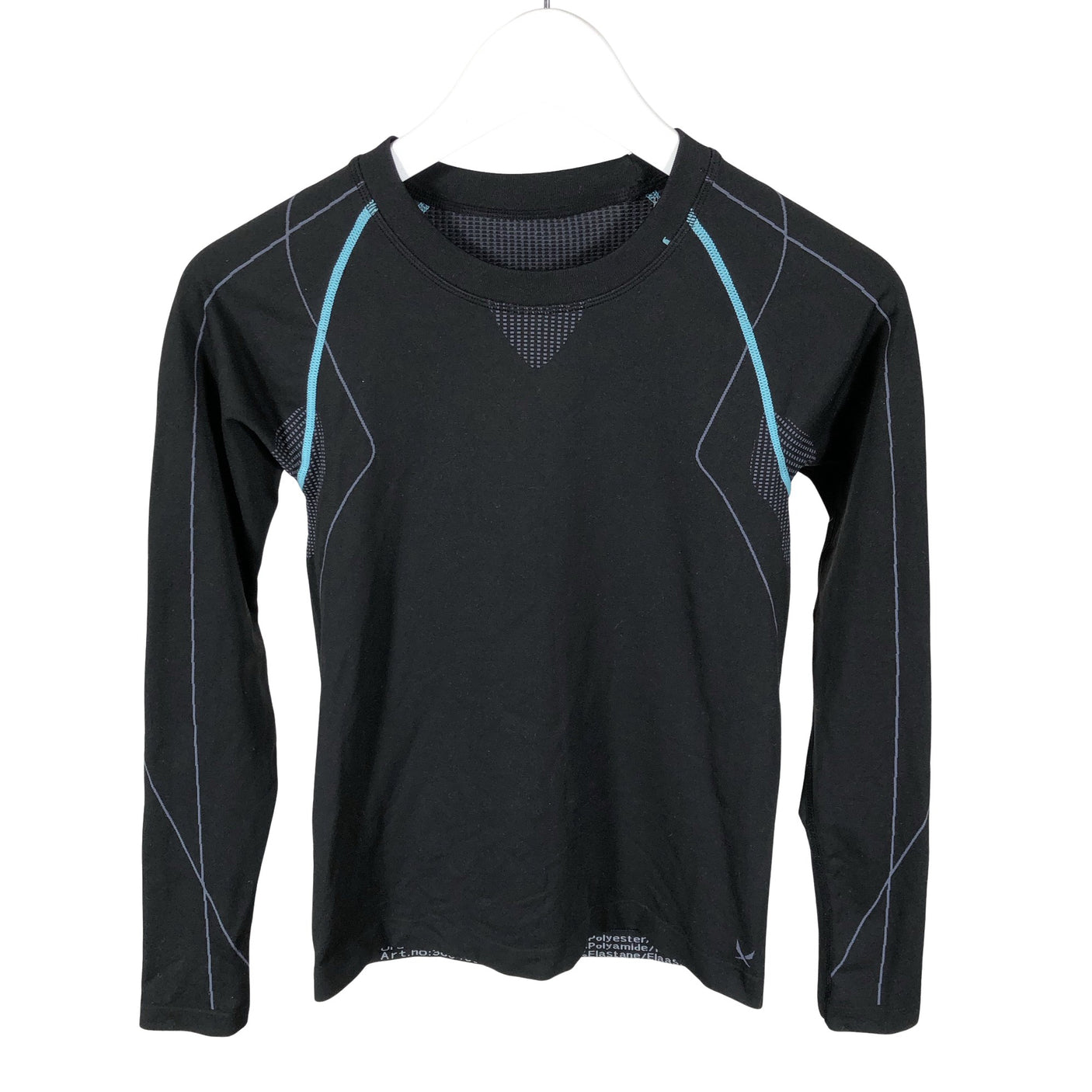 Unisex Soc - Spordisärk, pikad käised, suurus 158 - 164 - Must (1)