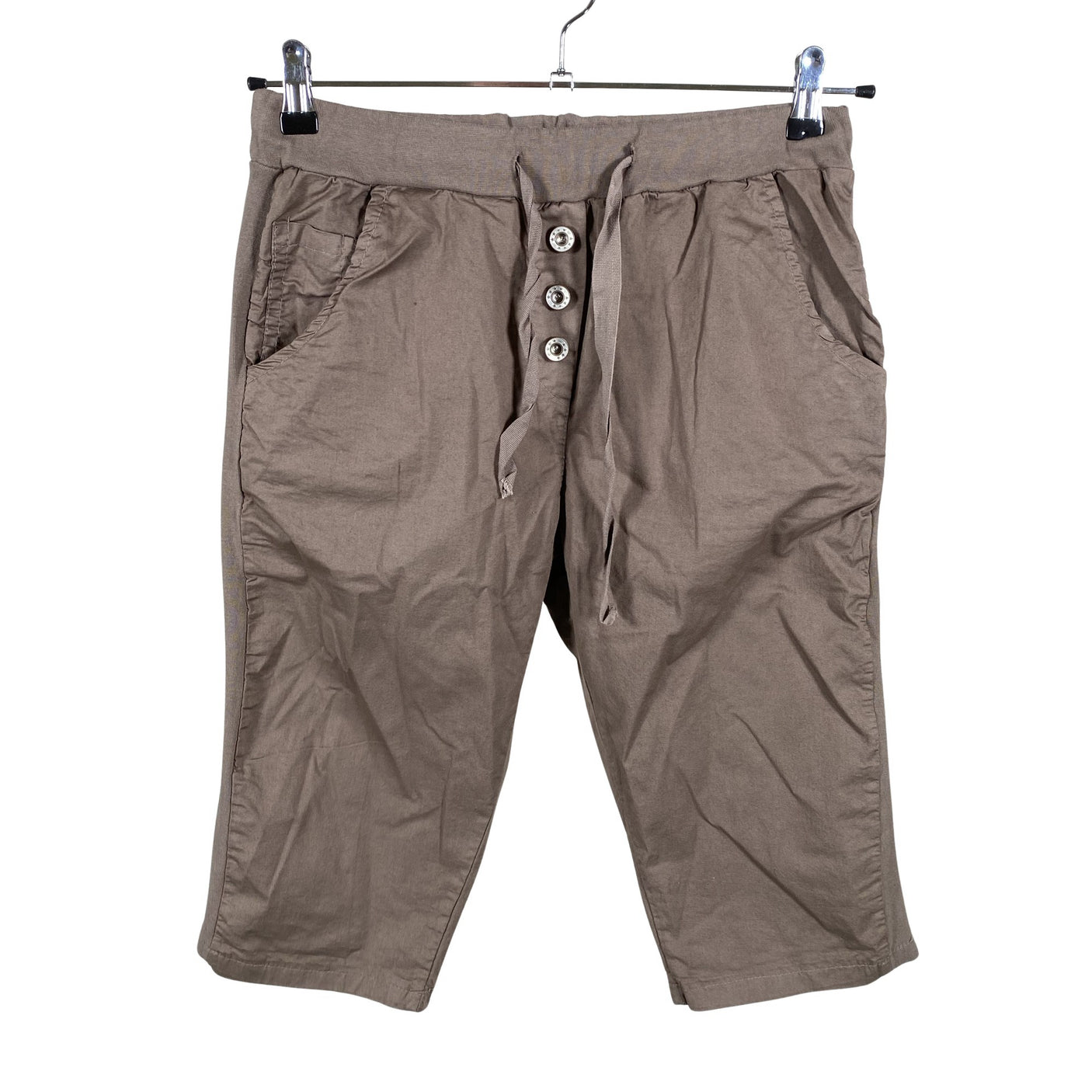 Unisex Perfect Jeans - Mittevenivad poolpikad püksid, suurus 38 - Pruun (1)