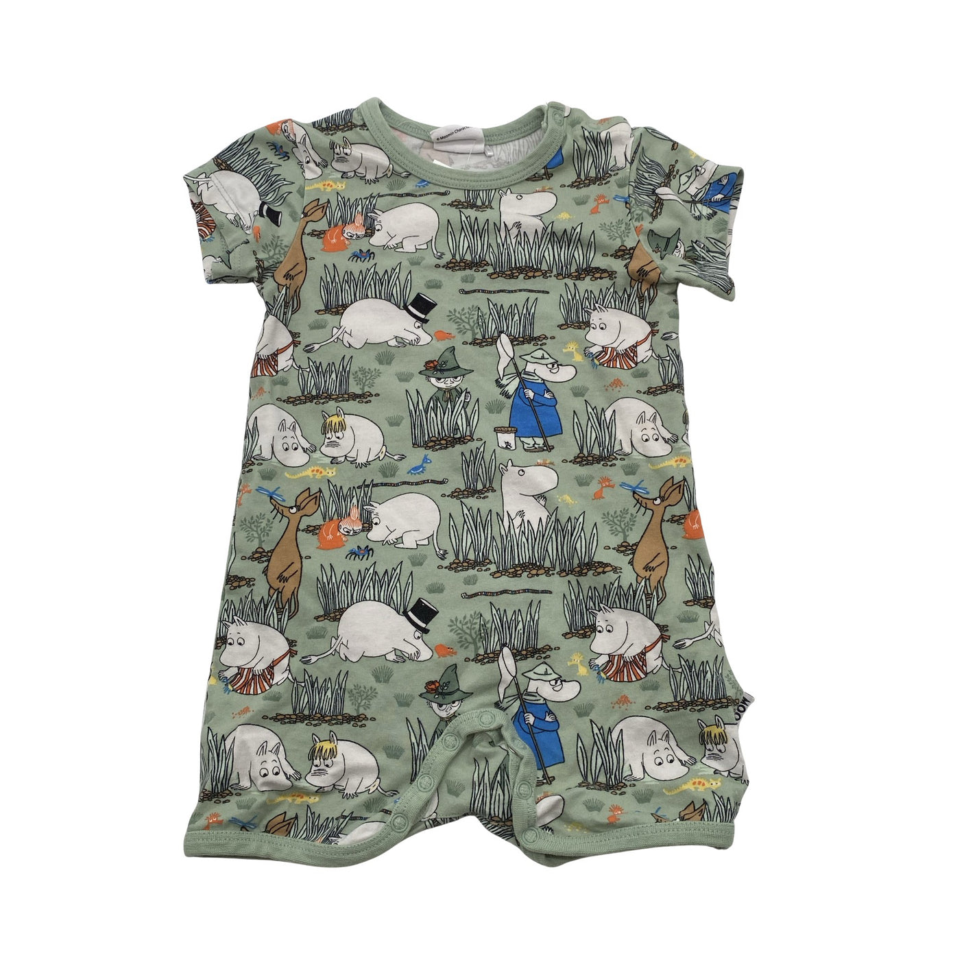 Unisex Moomin by Martinex - Lühike pükskostüüm, suurus 62 - 68 - Roheline (1)