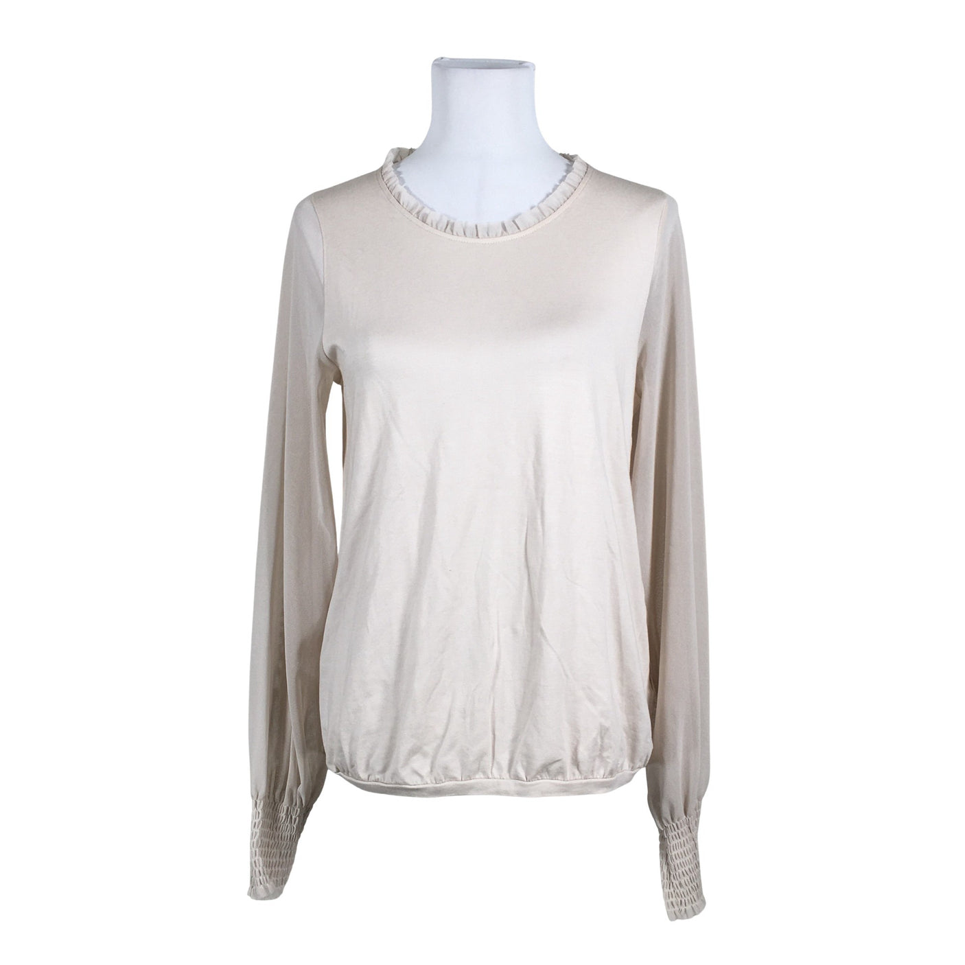 Unisex House of Lola - Trikotaažist pluus, suurus 38 - Beige (1)