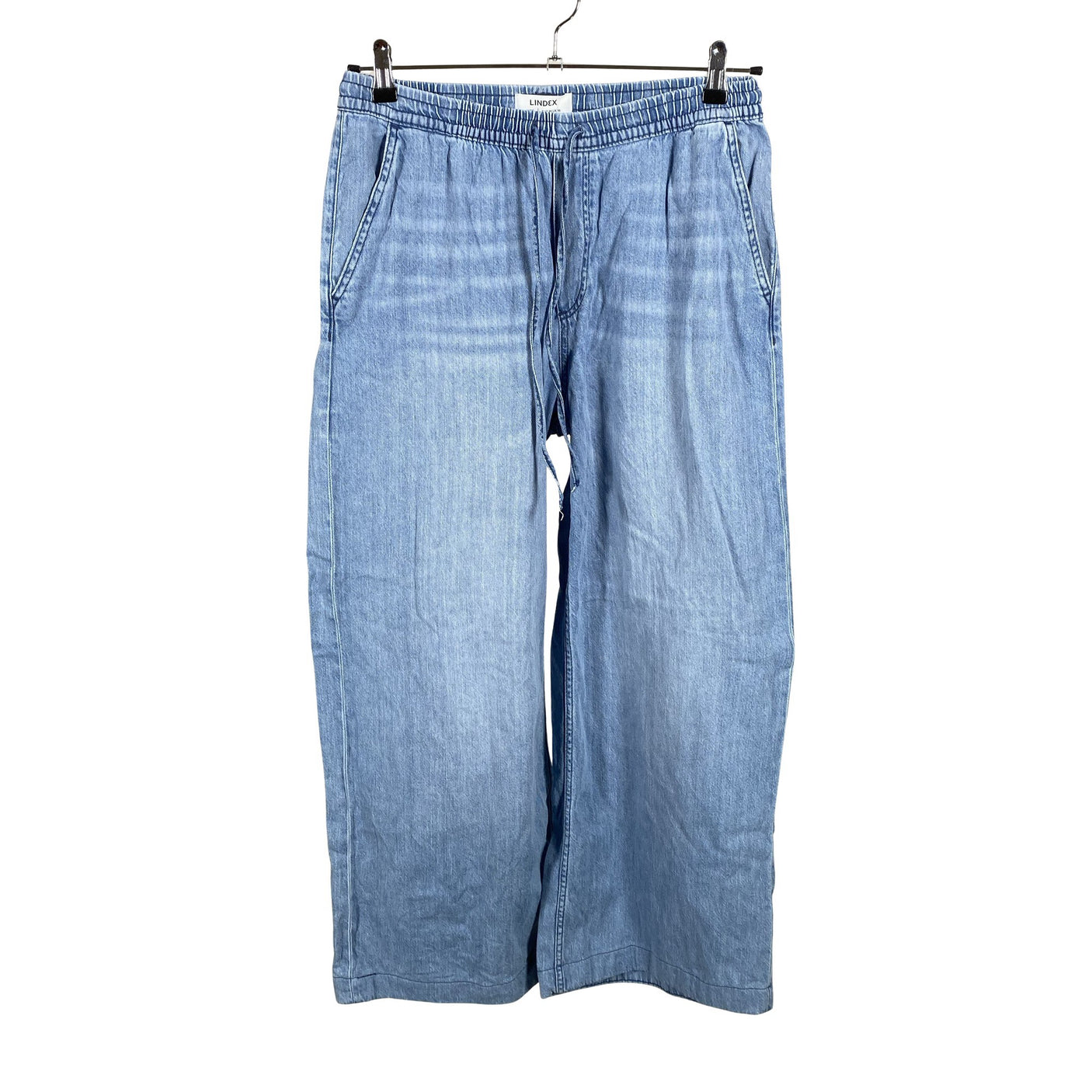 Unisex Lindex - Mittevenivad püksid, suurus 38 - Helesinine (1)