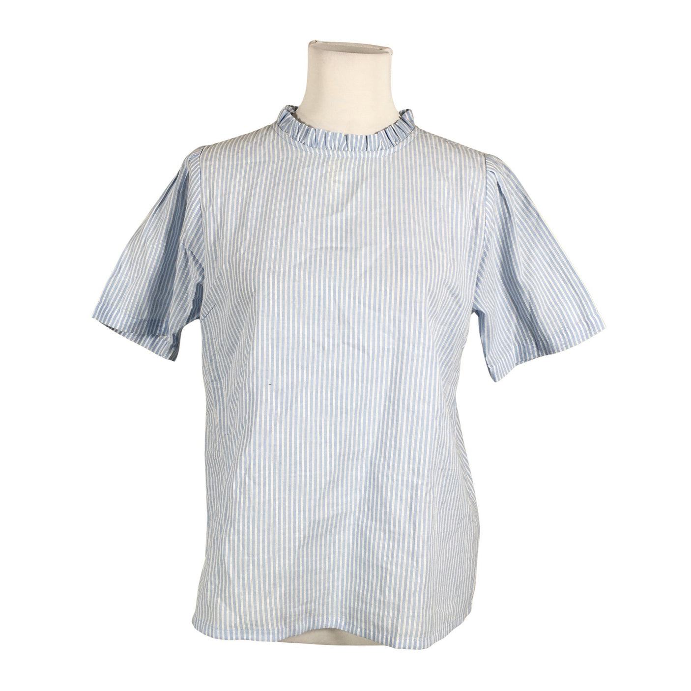 Unisex Cream - Lühikeste käistega pluus, suurus 36 - Helesinine (1)
