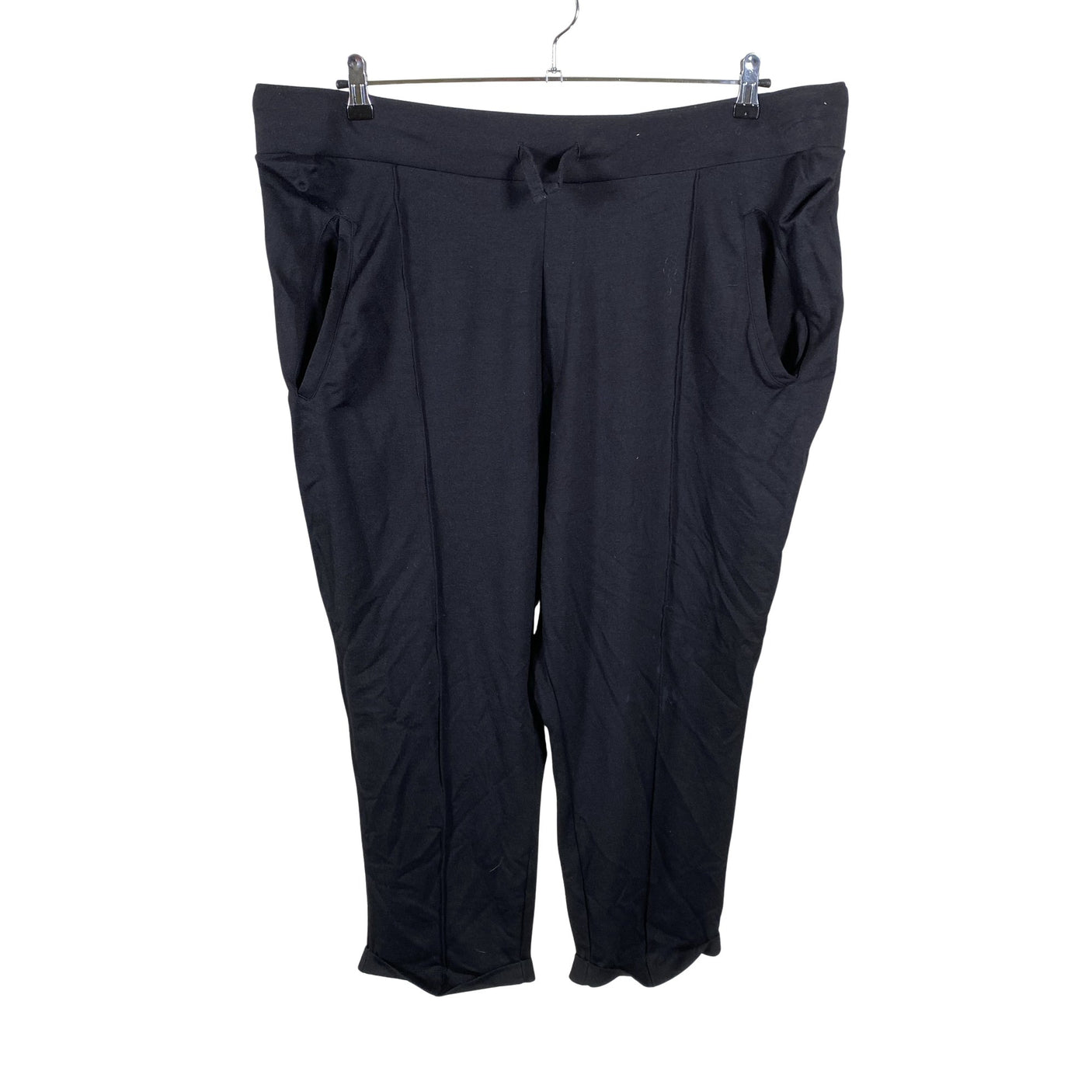 Unisex Lindex - Trikotaažist püksid, suurus 44 - Must (1)