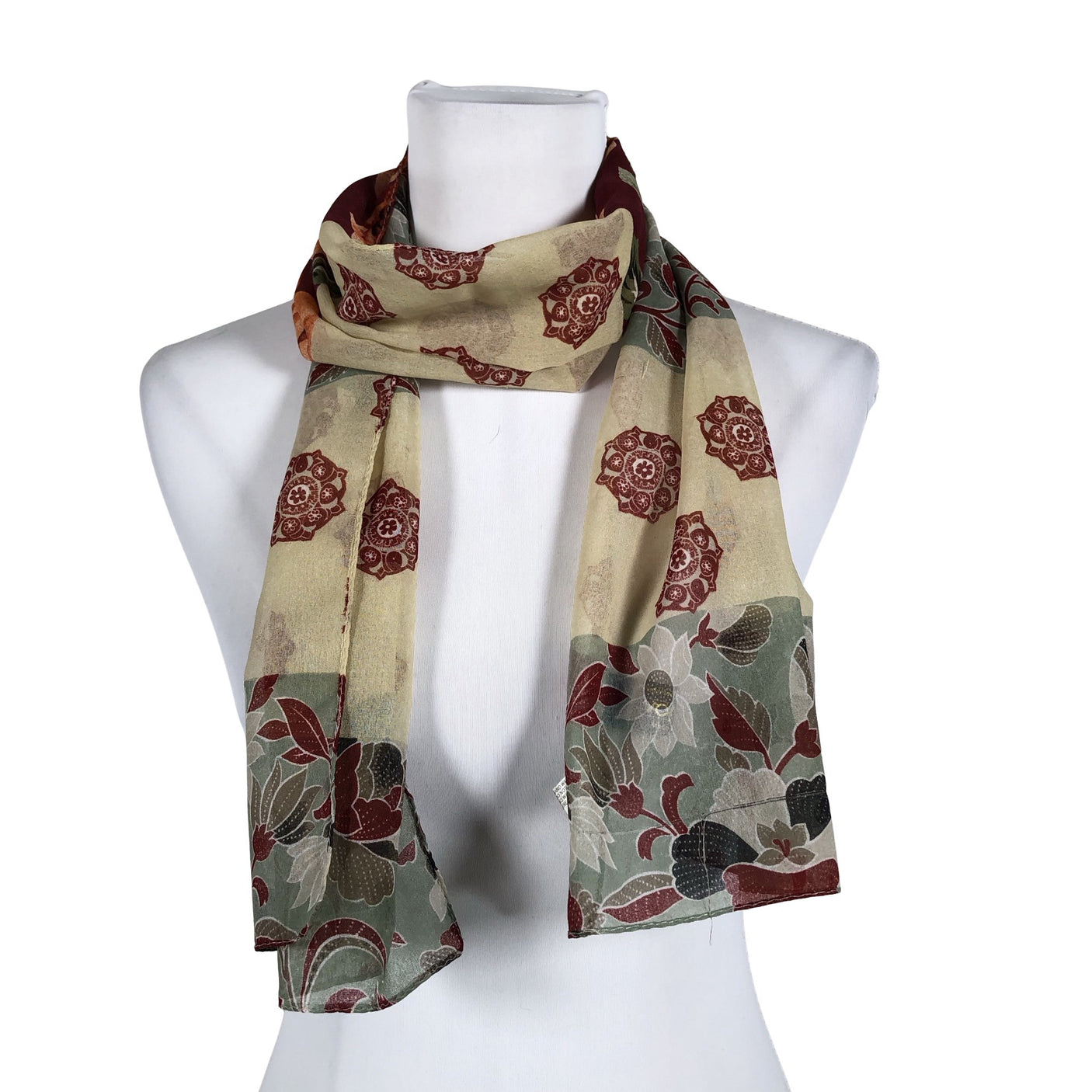 Unisex Voglia - Õhuke sall, suurus Midi - Veinipunane (1)