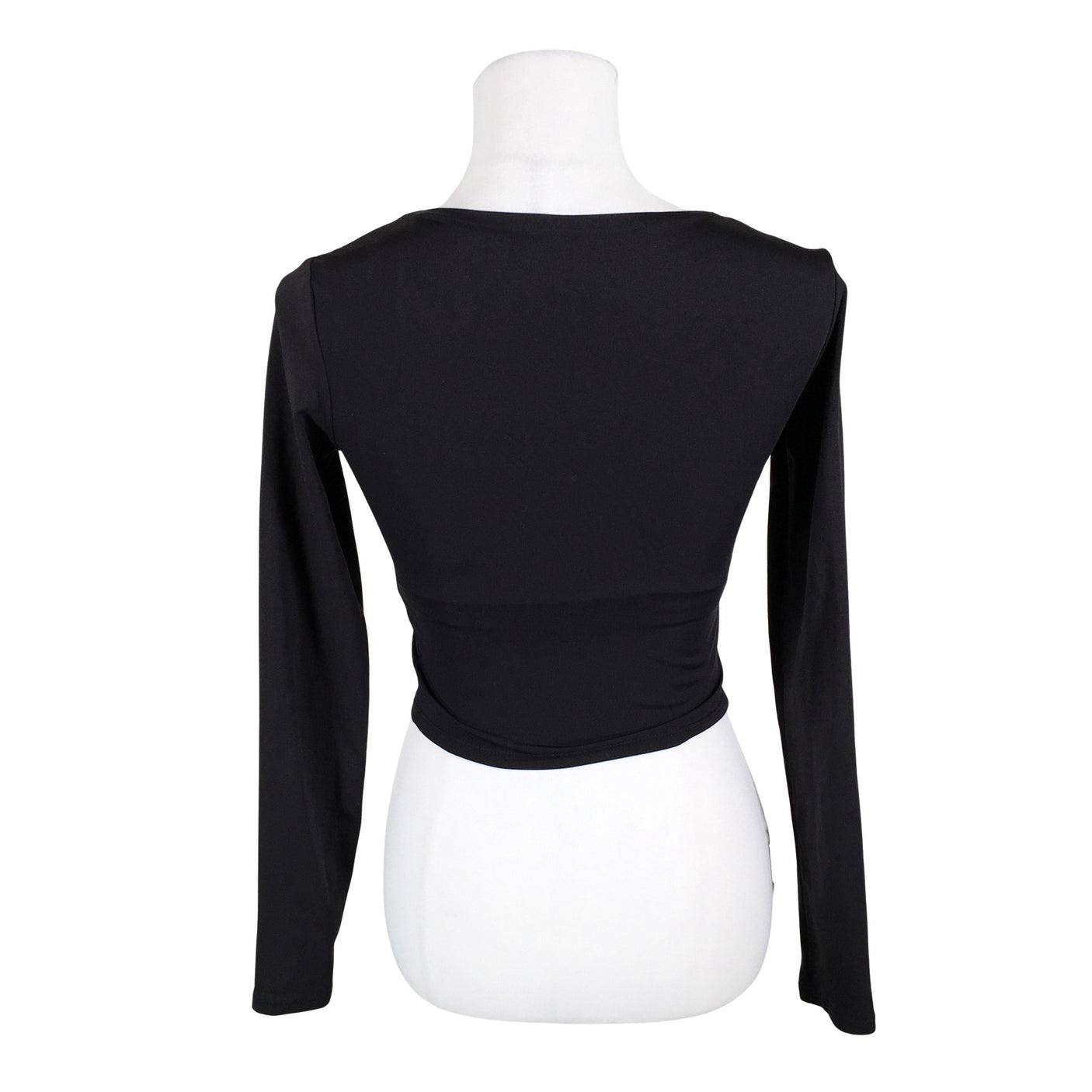 Unisex Oysho - Trikotaažist pluus, suurus 38 - Must (2)