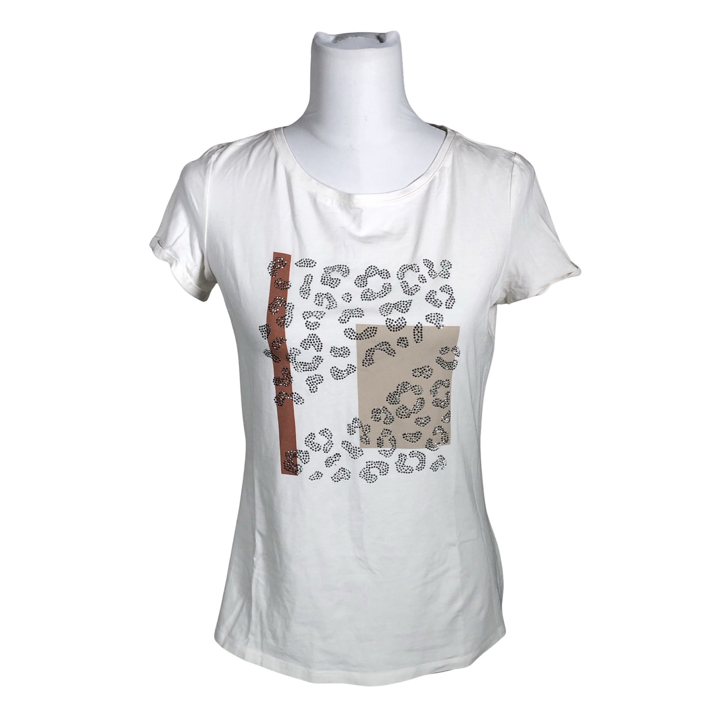 Unisex Comma - T-särk, suurus 36 - Valge (1)