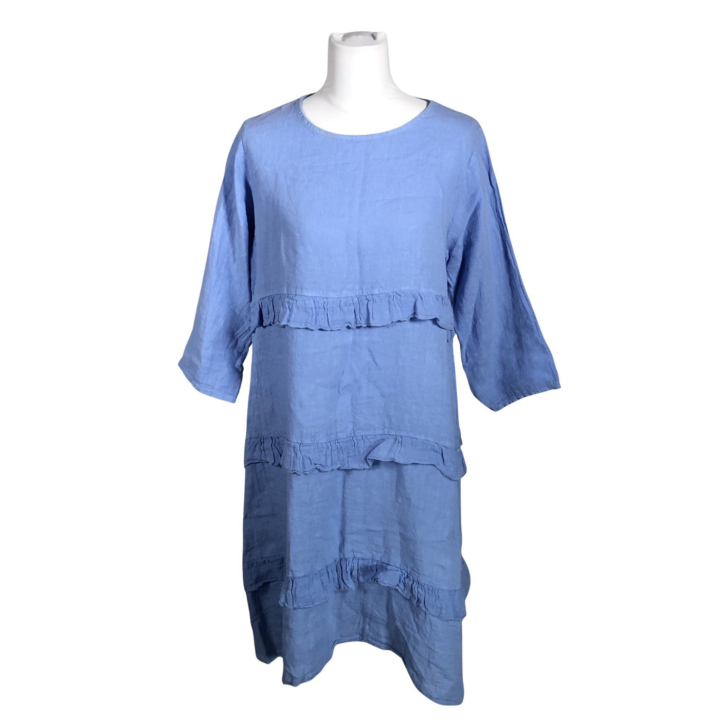 Unisex 120% Lino - Mitteveniv kleit, suurus 40 - Sinine (1)