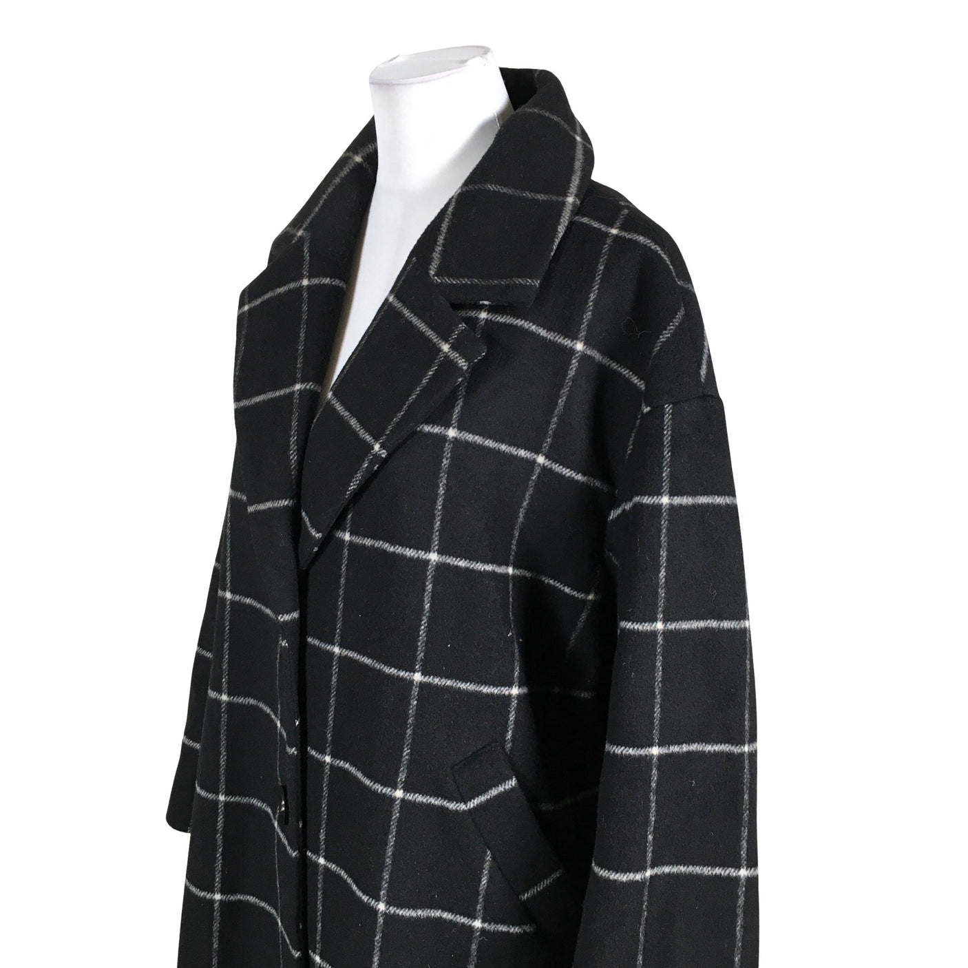 Unisex Rue de Femme - Villane mantel, suurus 38 - Must (3)